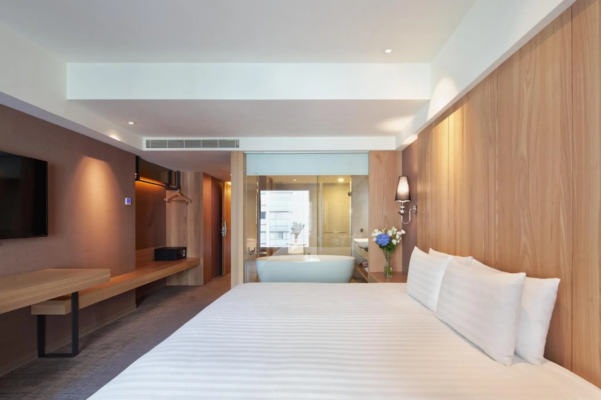 Bed in CHECK inn SELECT Taipei NeiHu