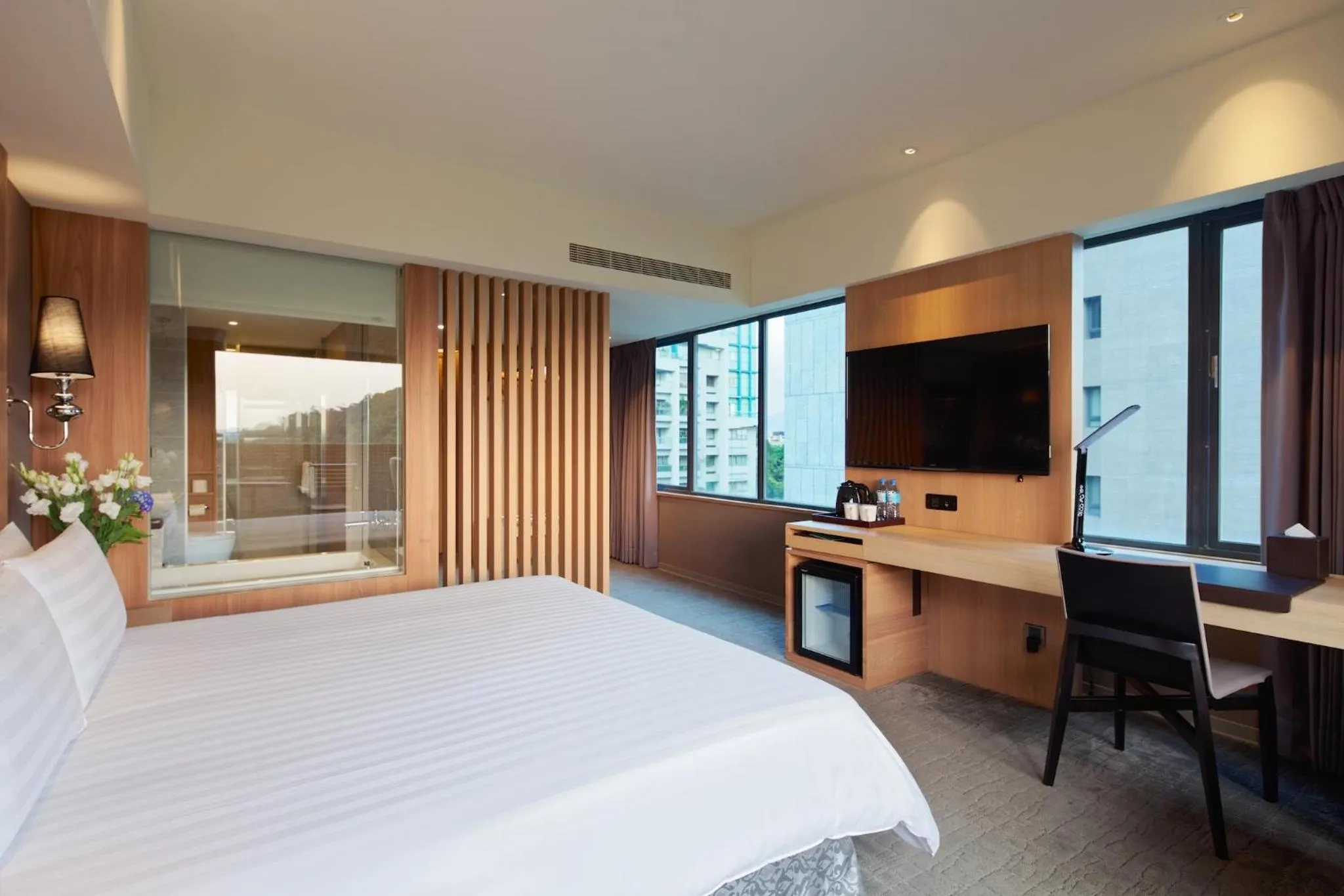 Bed in CHECK inn SELECT Taipei NeiHu