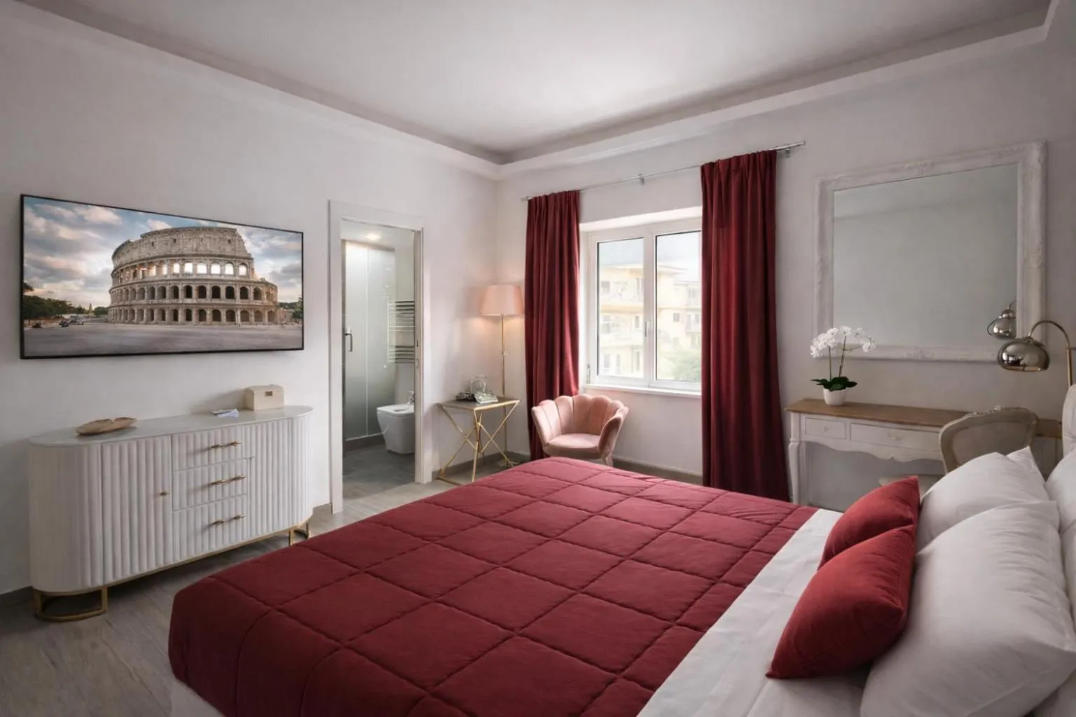 Bed in RomAntic Dreams Guest House