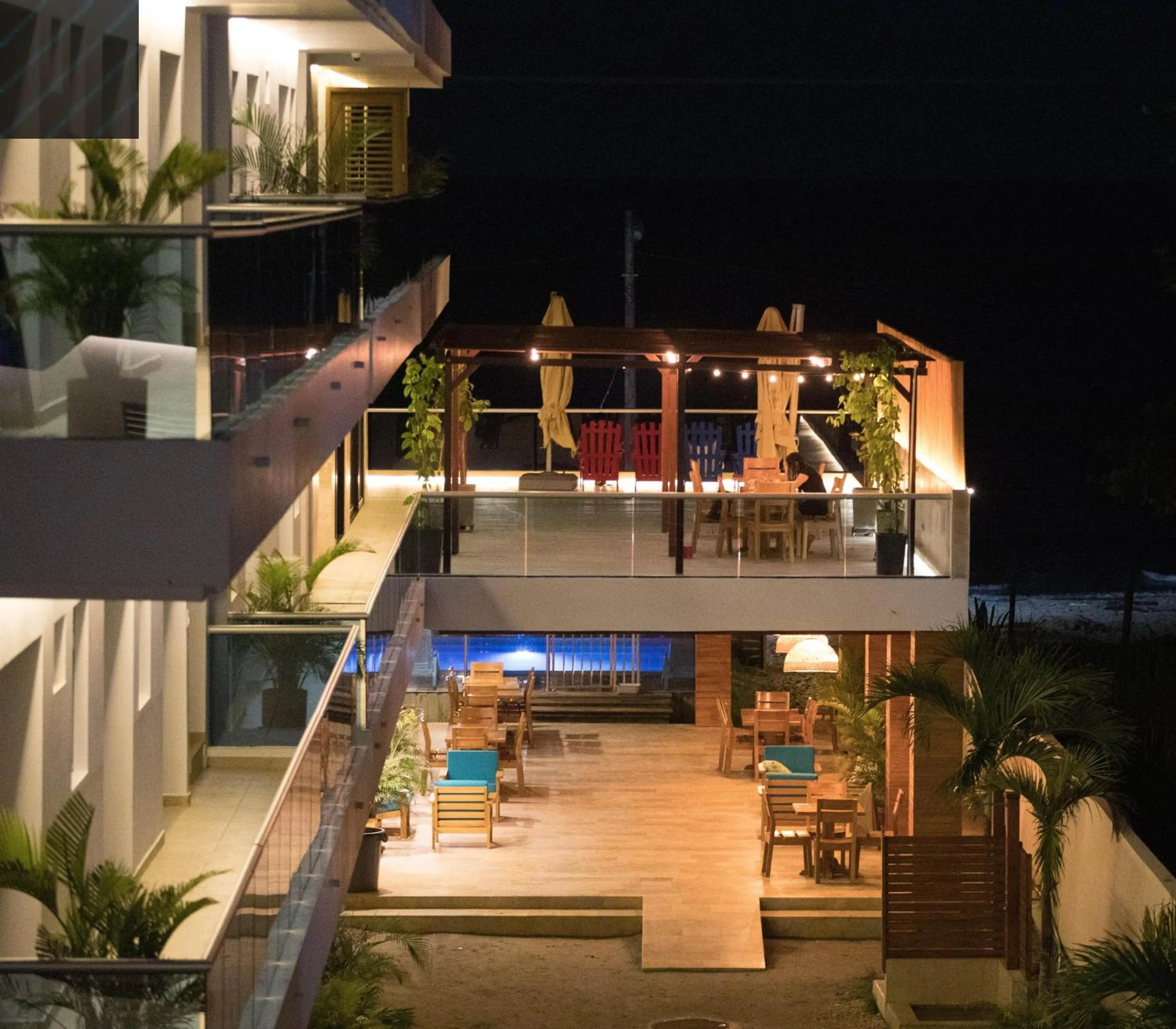Inner courtyard view in Camino Palmero Coveñas