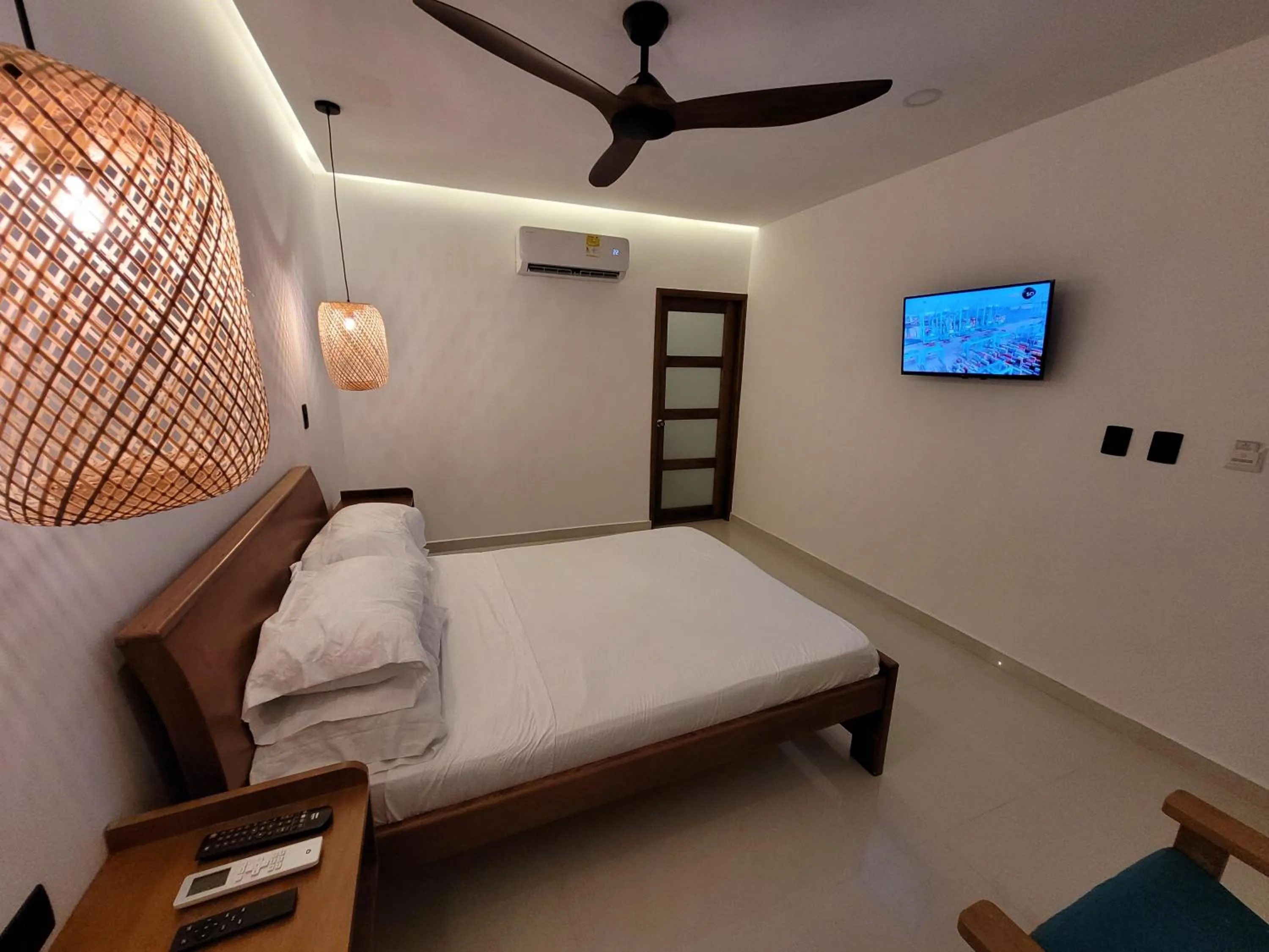 Bedroom, Bed in Camino Palmero Coveñas