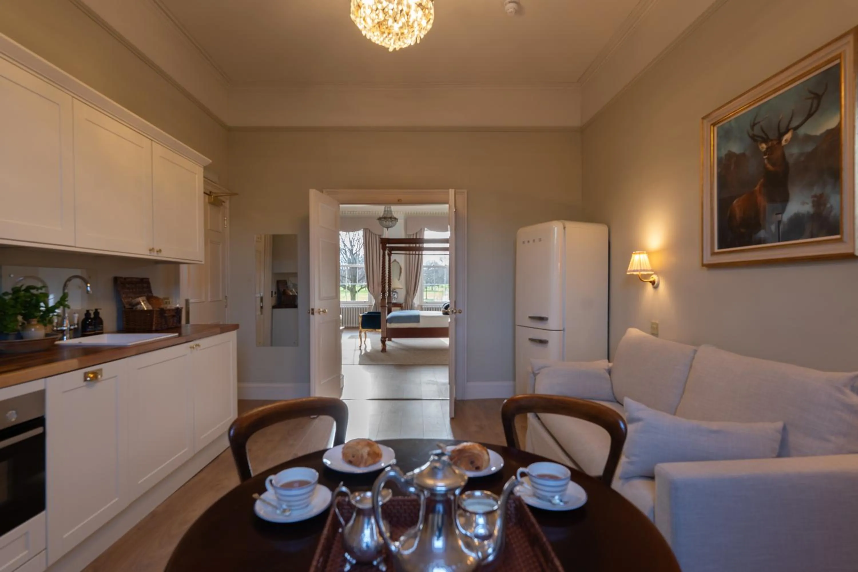 Dining area in The Townhouse, Leith