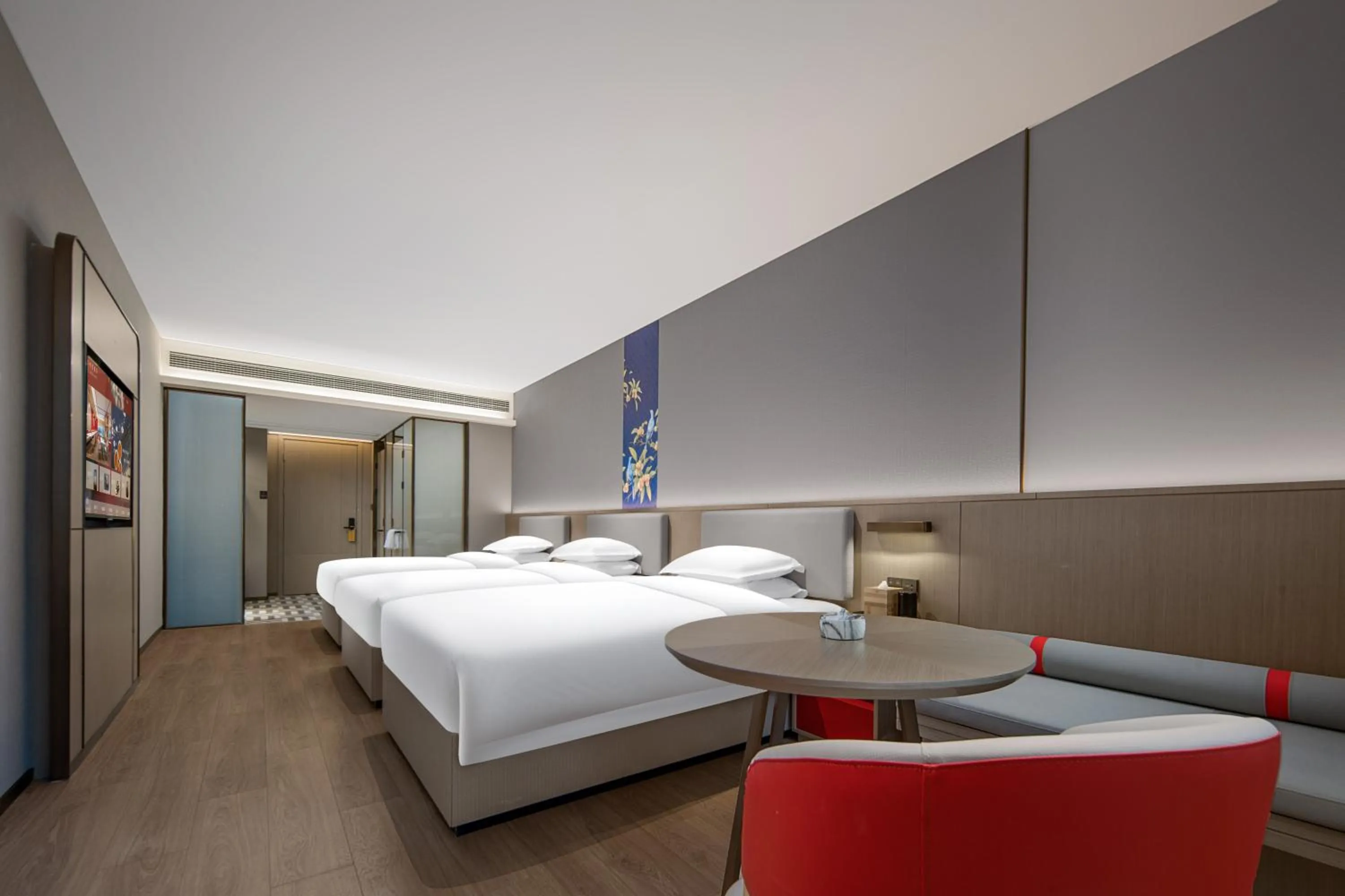 Photo of the whole room, Bed in Echeng Hotel Chengdu Chunxi Road Taikoo Li