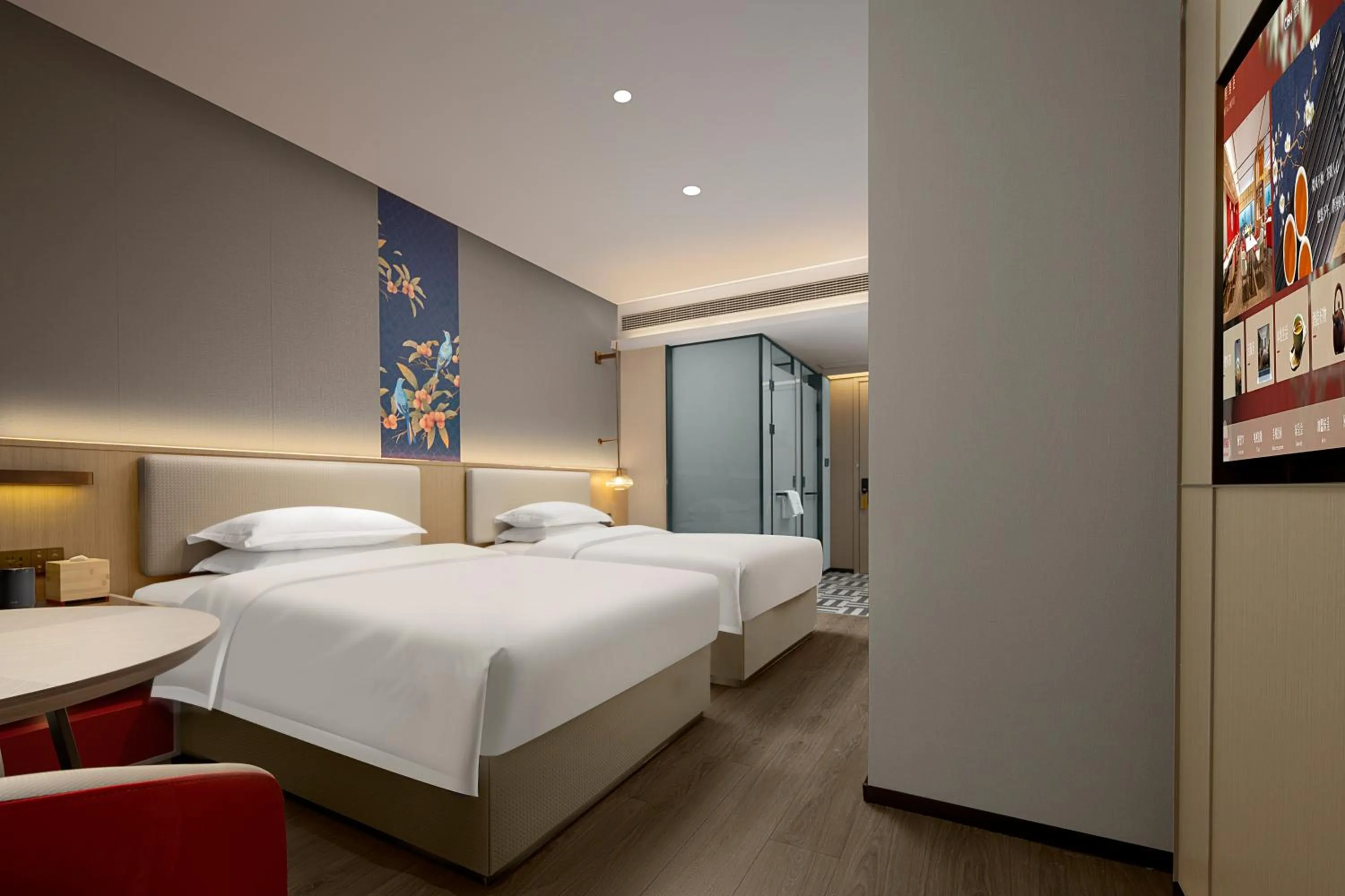 Photo of the whole room, Bed in Echeng Hotel Chengdu Chunxi Road Taikoo Li