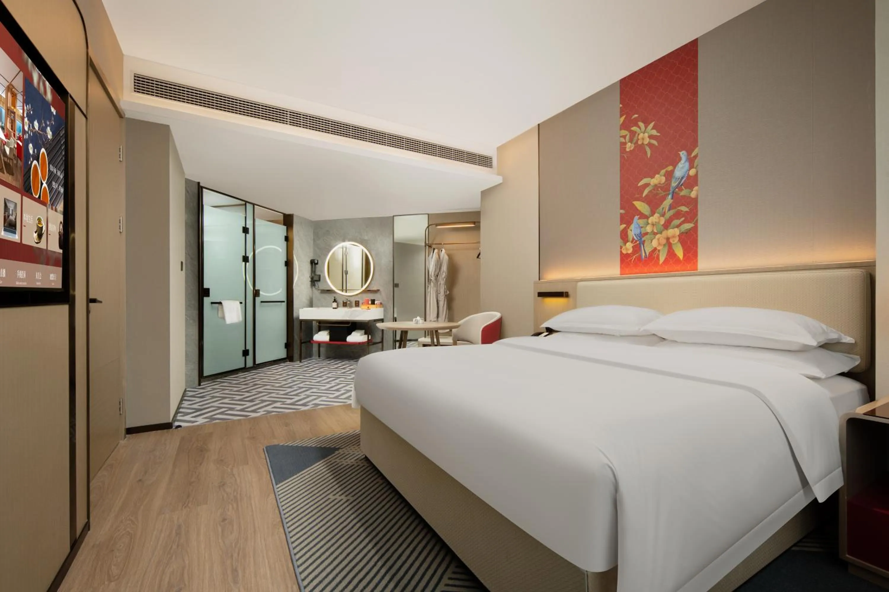 Bed in Echeng Hotel Chengdu Chunxi Road Taikoo Li