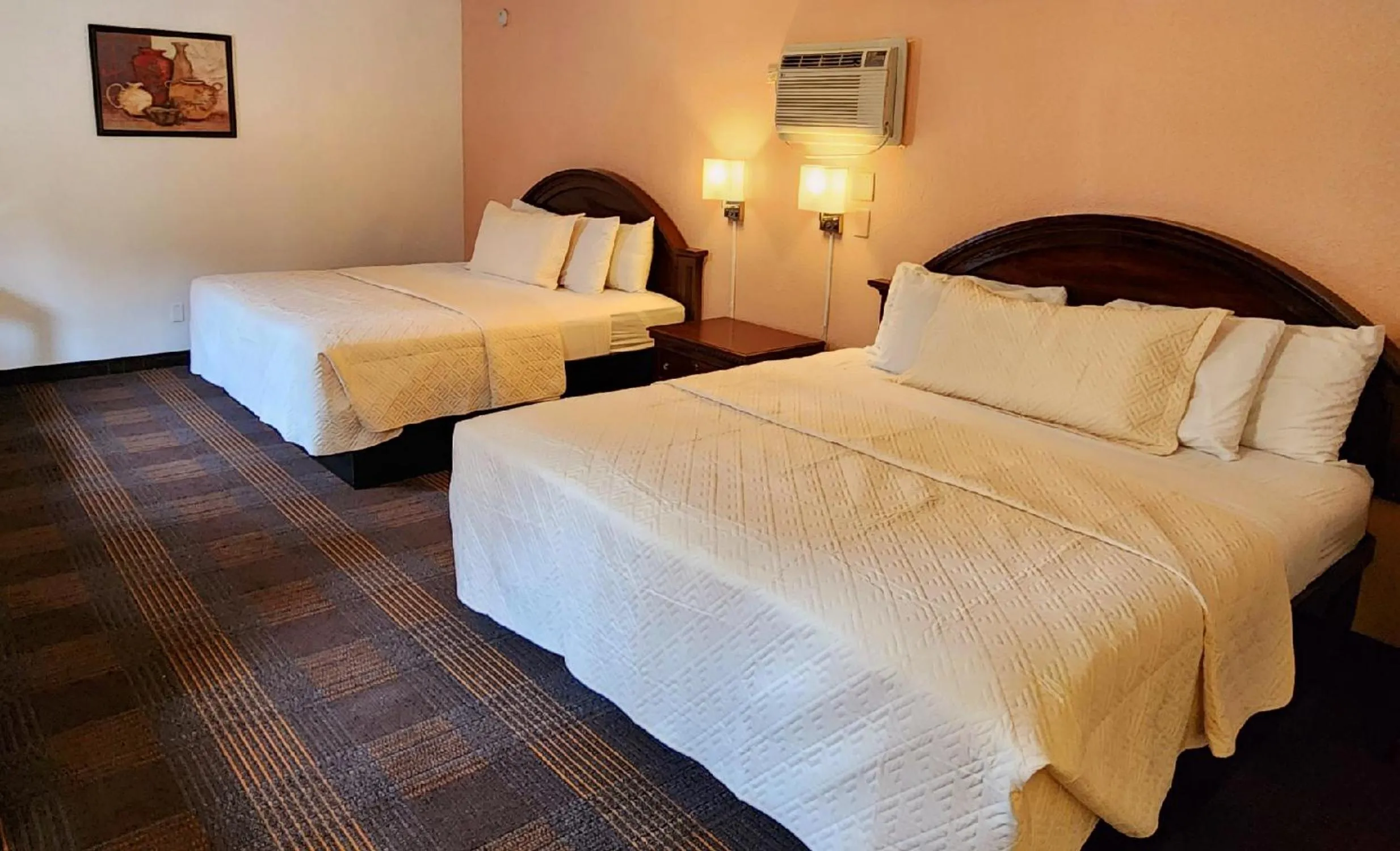 Bed in Silver Saddle Motel