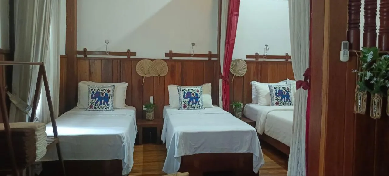 Bedroom, Bed in Maison Model d'Angkor