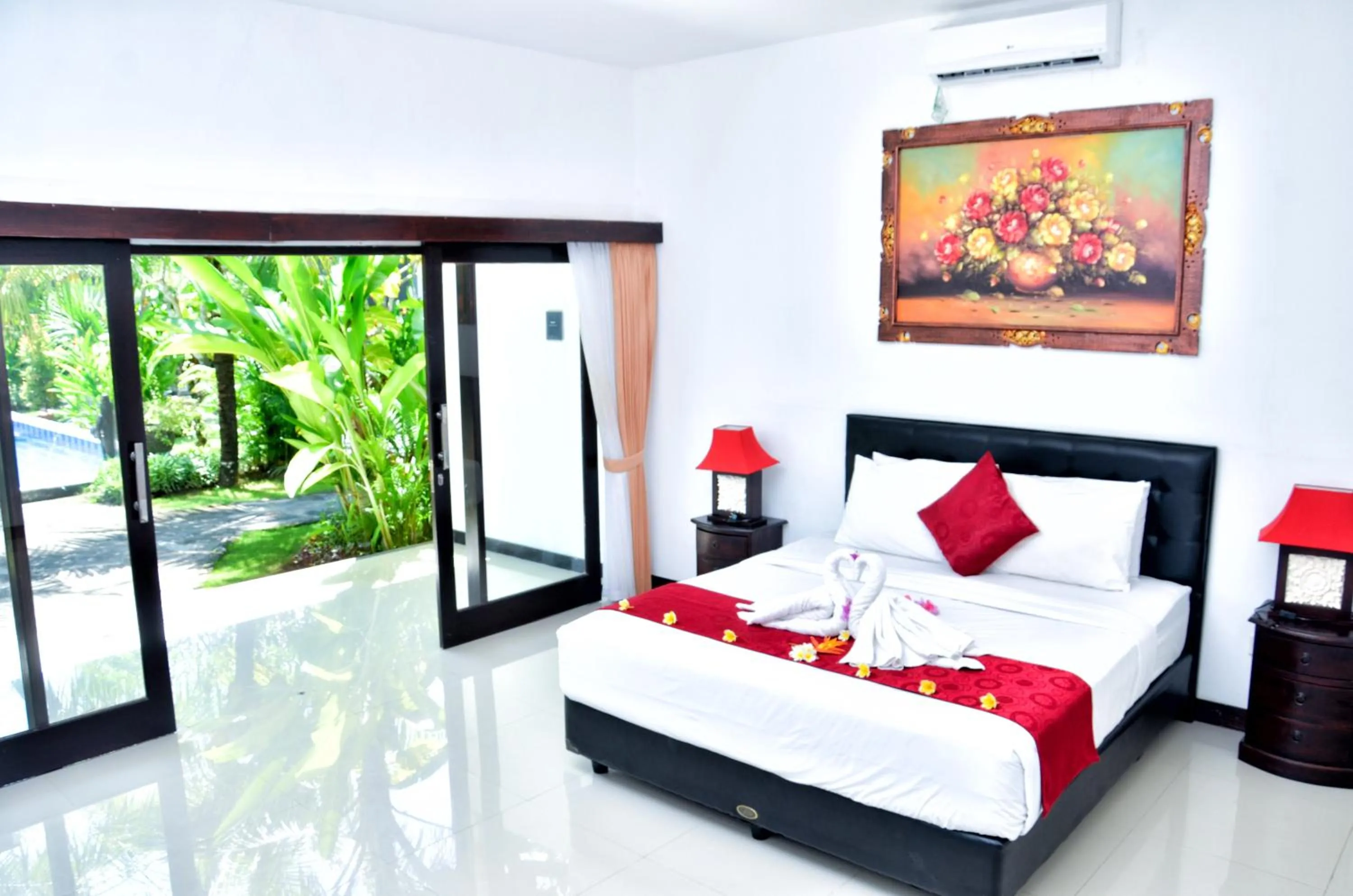 Bedroom, Bed in Palm Garden Bali