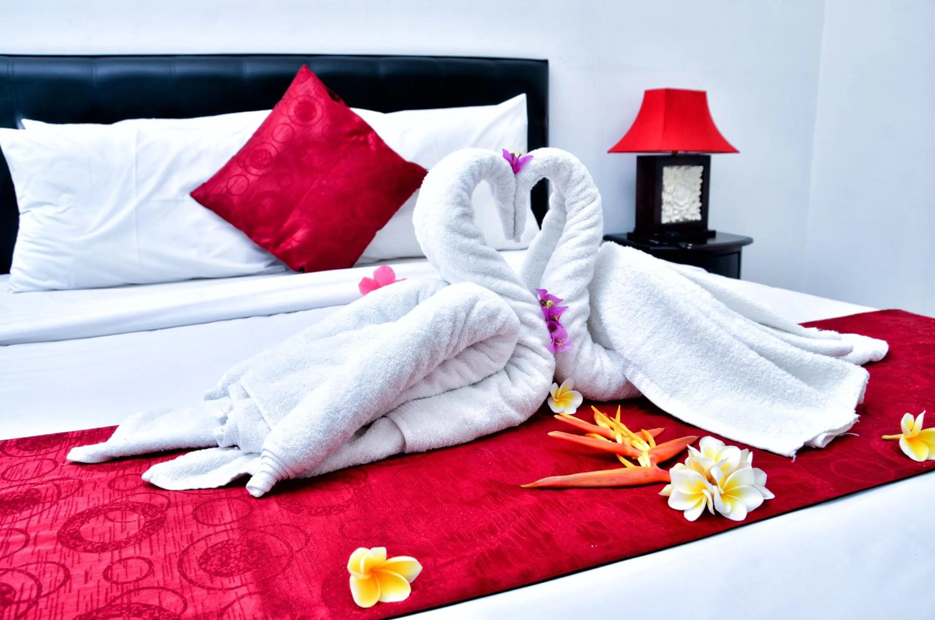 Decorative detail, Bed in Palm Garden Bali