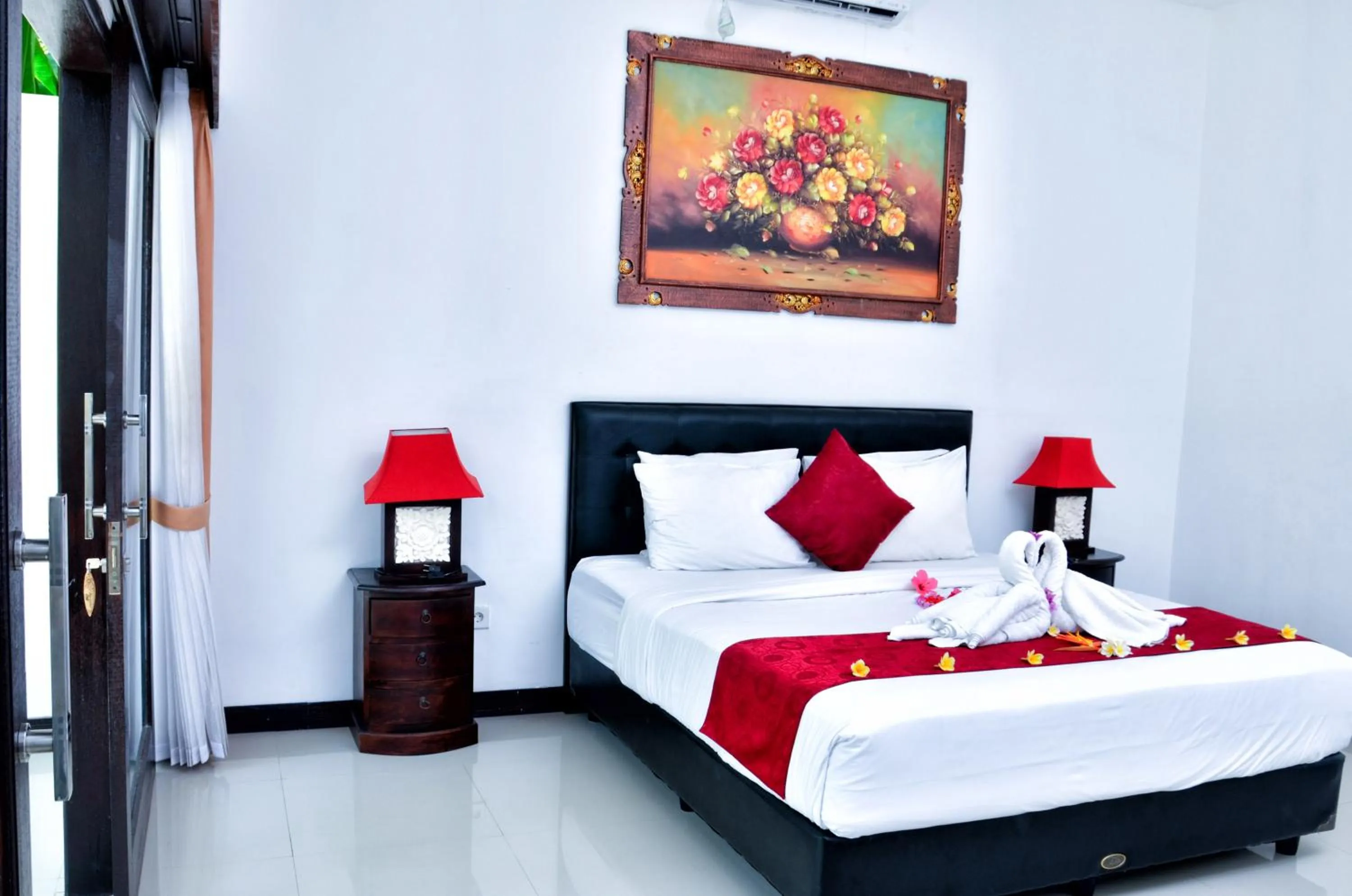 Bedroom, Bed in Palm Garden Bali