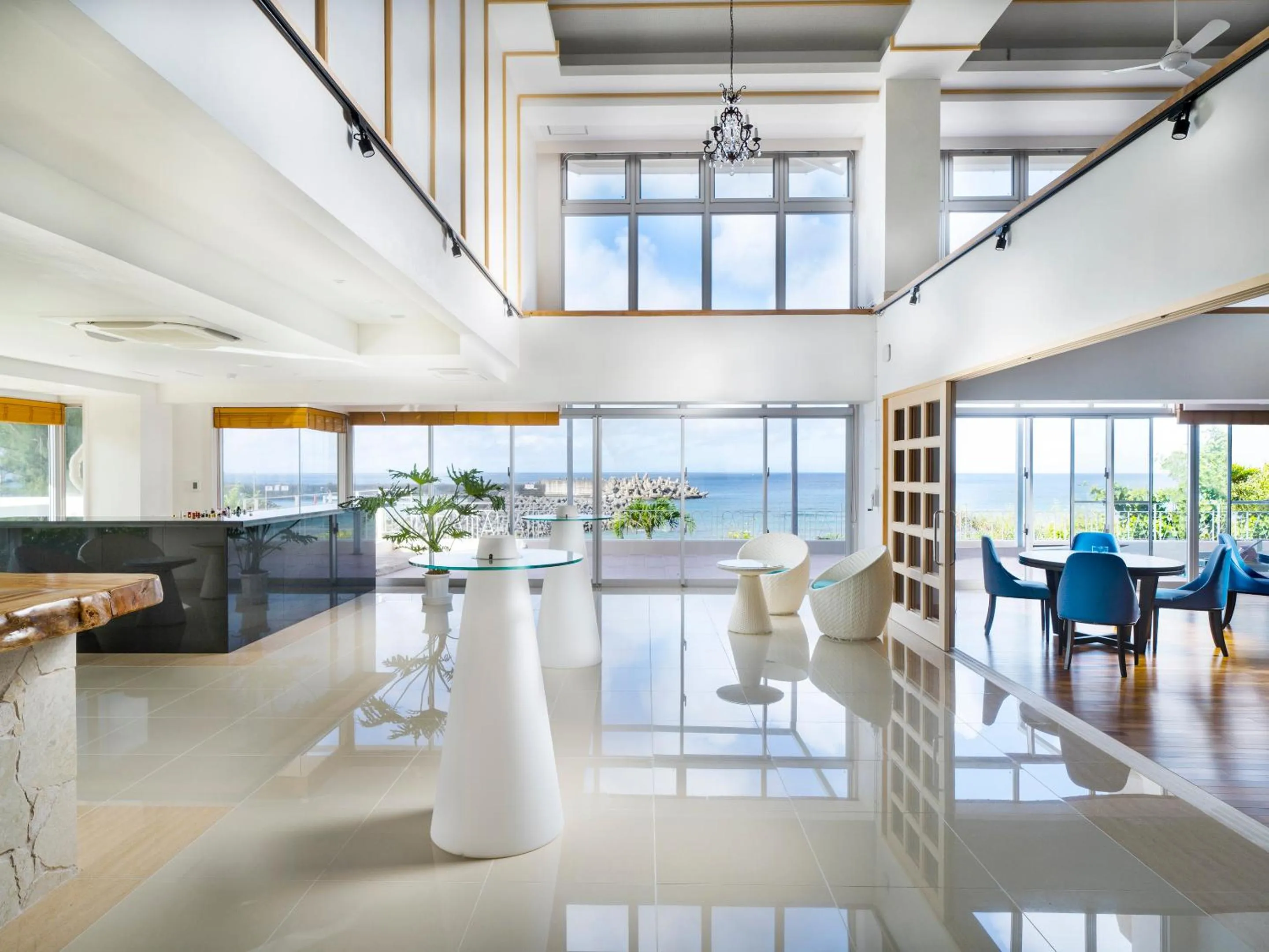 Lobby or reception in Umi No Terrace Yomitan Toya