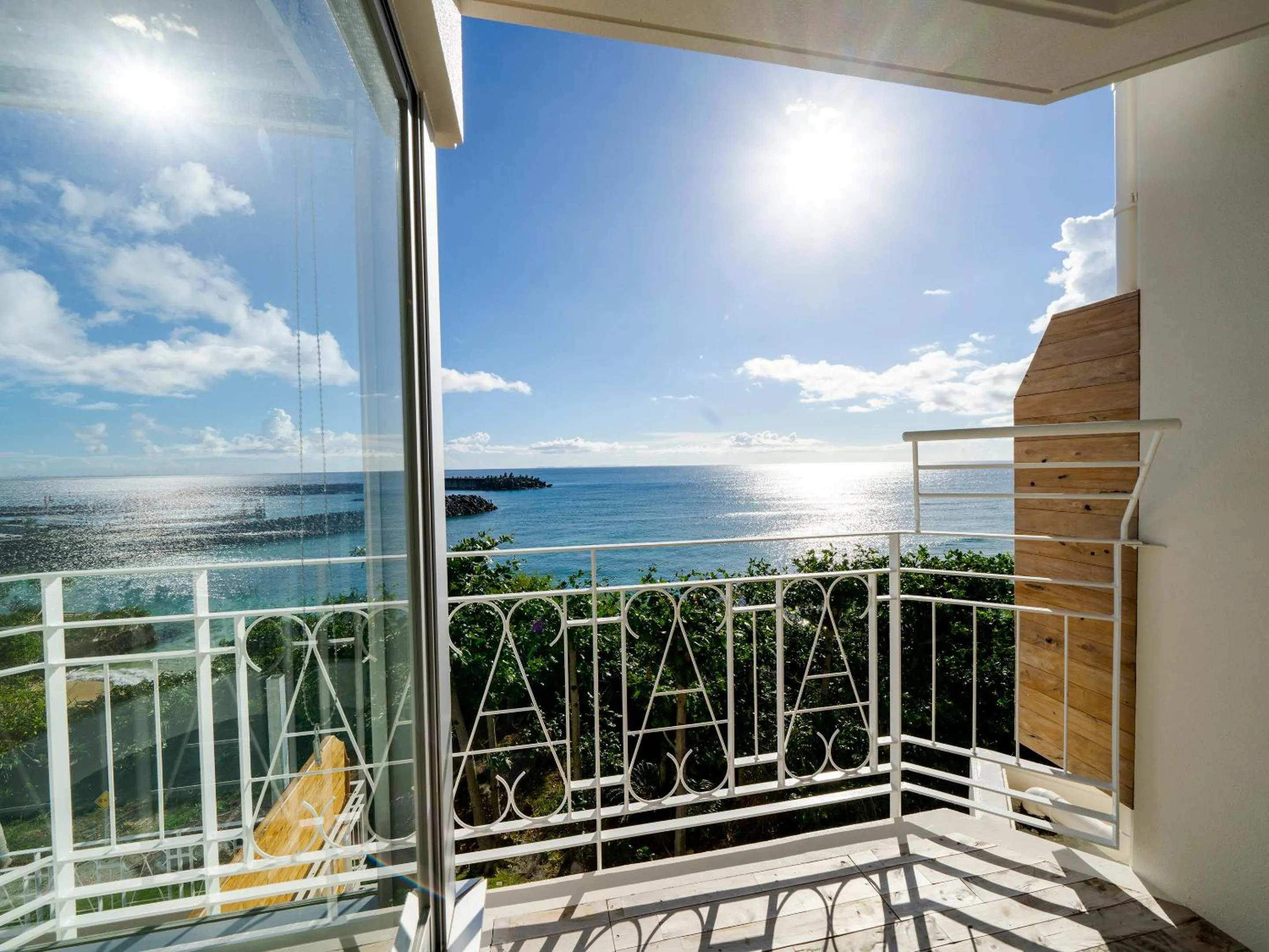 Balcony/Terrace in Umi No Terrace Yomitan Toya