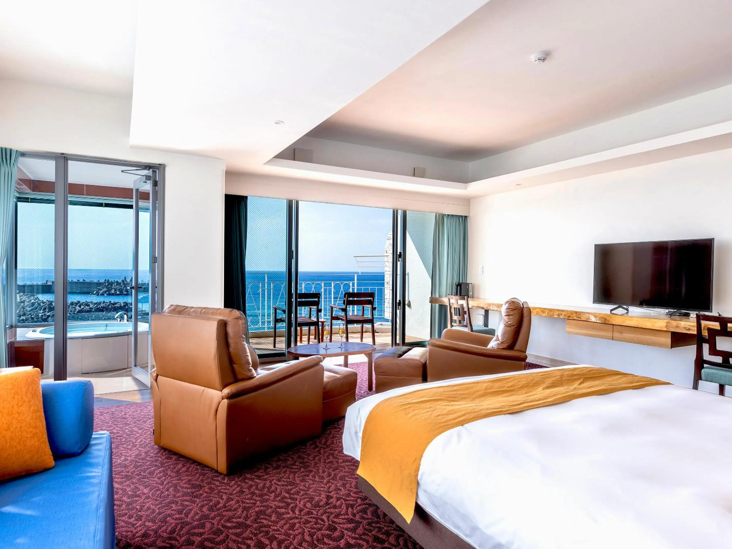 Photo of the whole room in Umi No Terrace Yomitan Toya