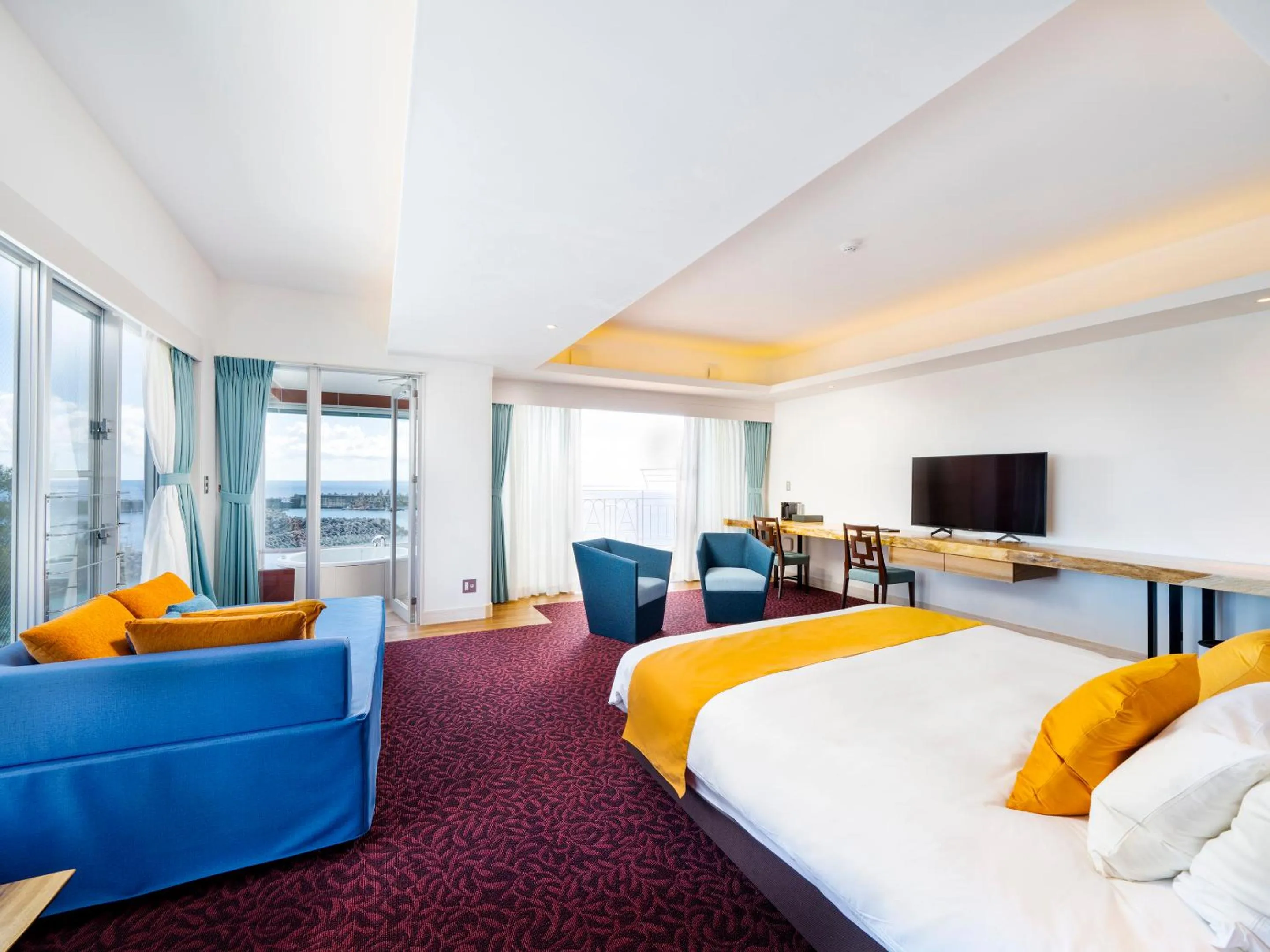 Photo of the whole room in Umi No Terrace Yomitan Toya