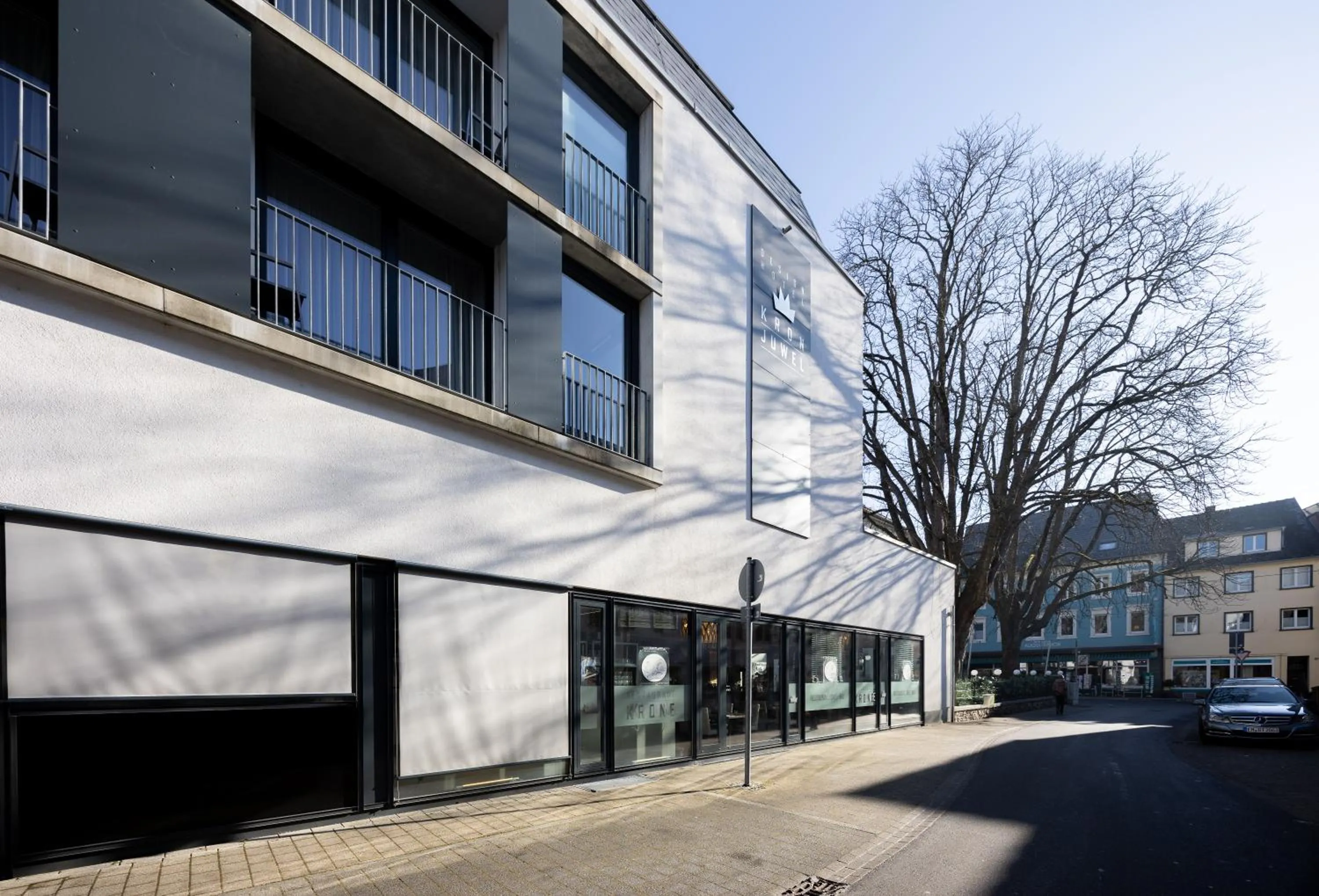 Property building in Digital Hotel Kronjuwel by BRIGHT Waldkirch - Self Check-in