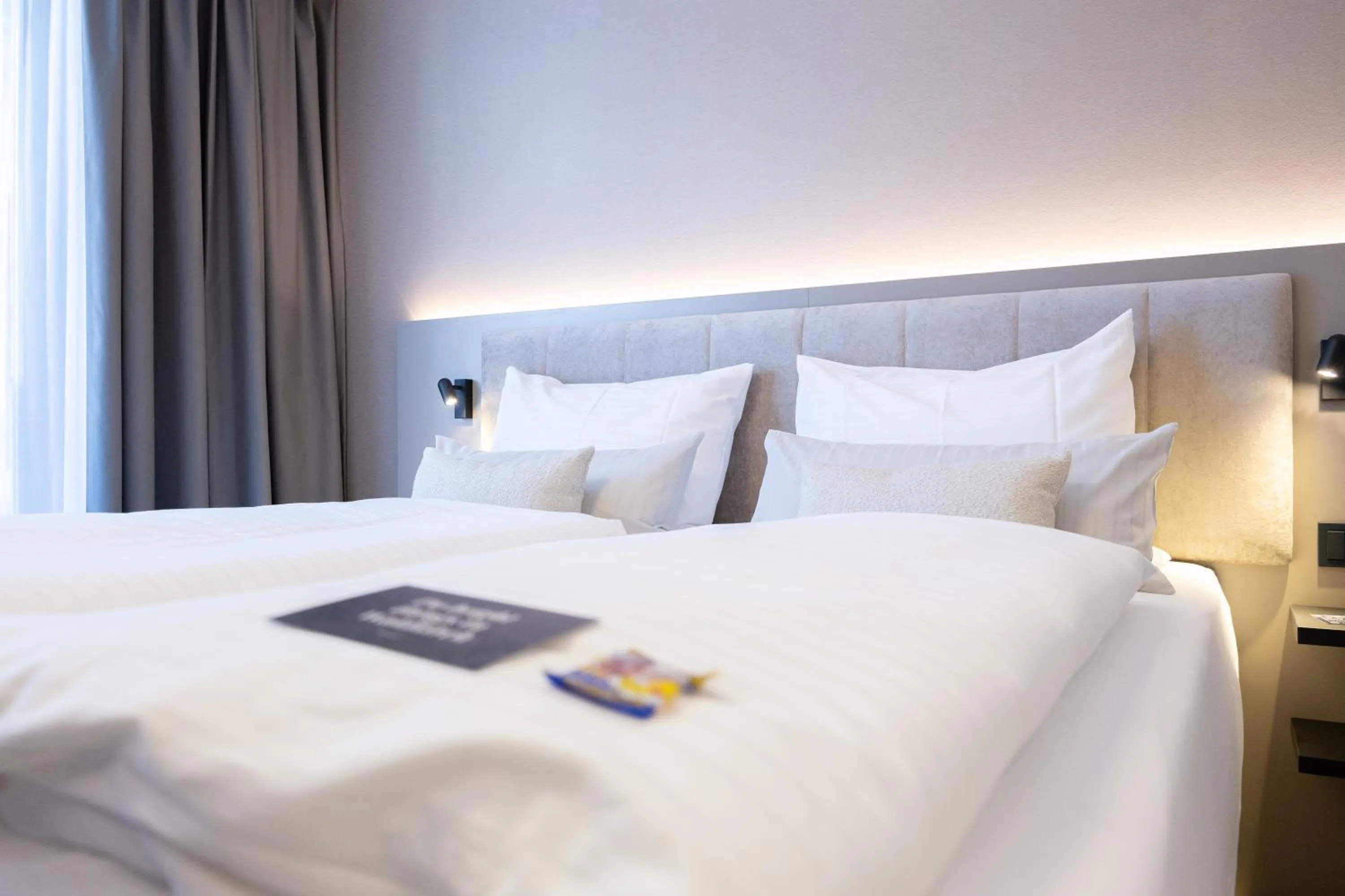 Bed in Digital Hotel Kronjuwel by BRIGHT Waldkirch - Self Check-in