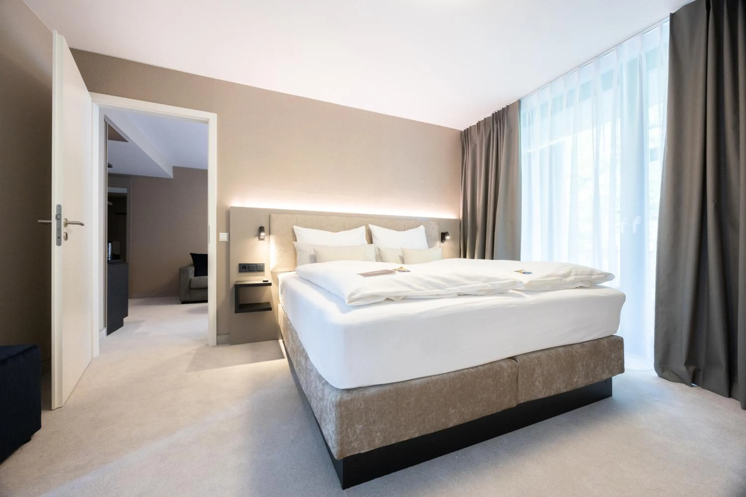 Bed in Digital Hotel Kronjuwel by BRIGHT Waldkirch - Self Check-in