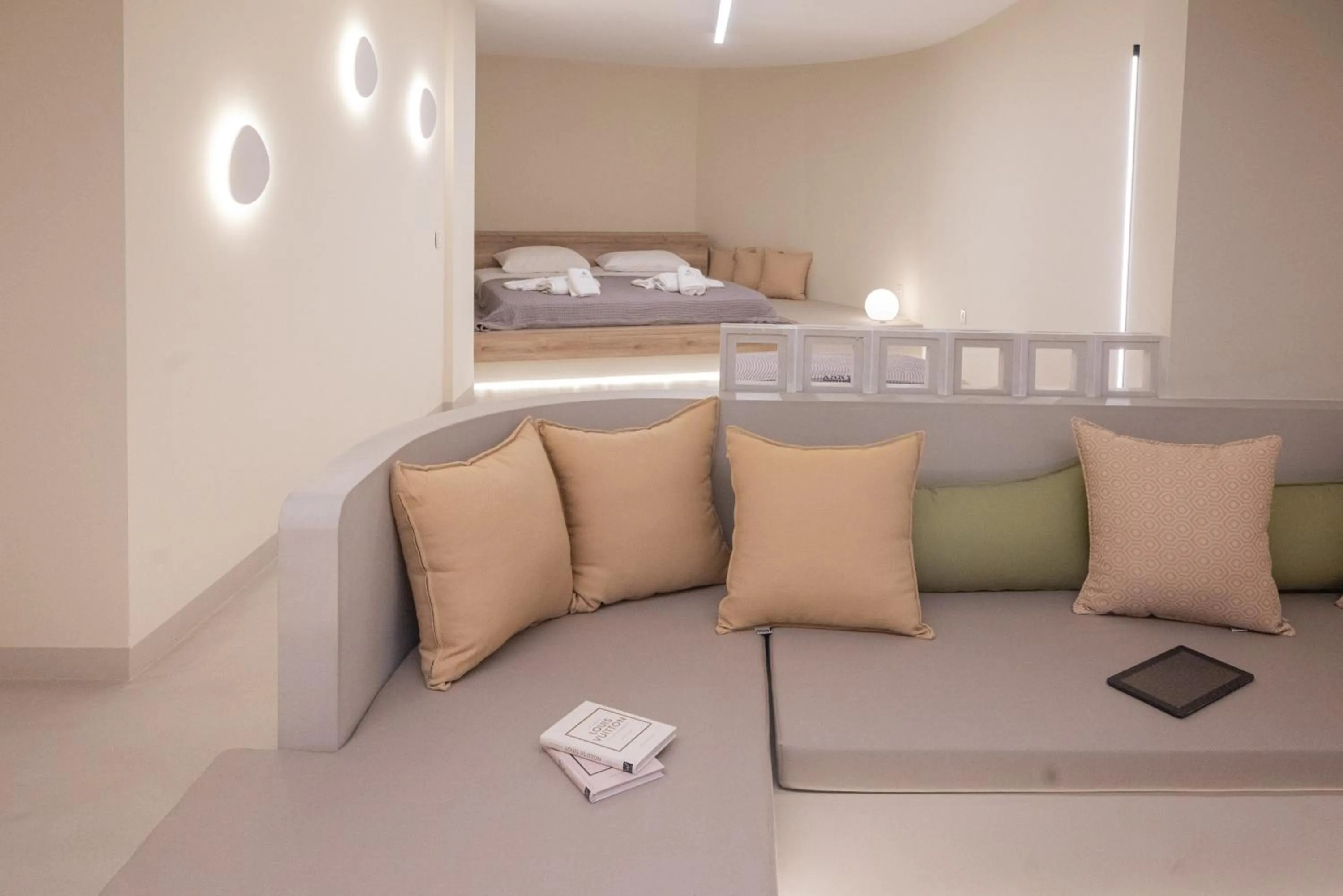 Bed in Anny's Residences & Suites