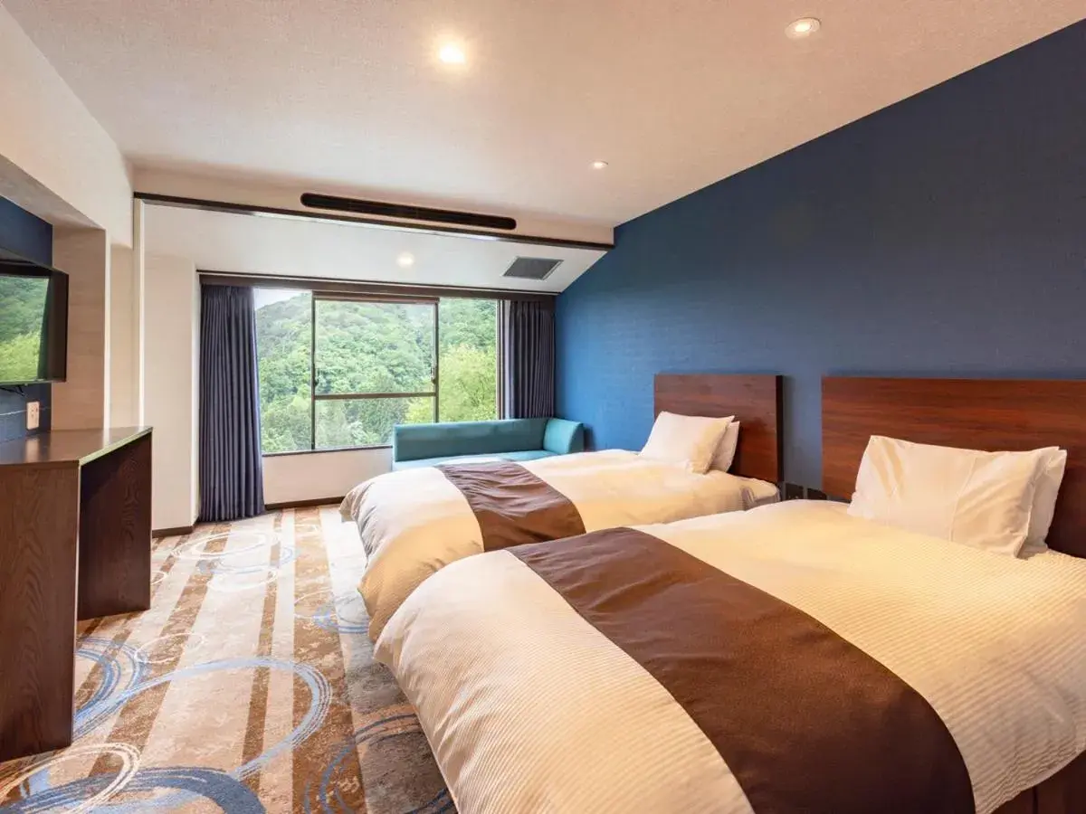 Bed in Hotel Senshukaku Bed in Hotel Senshukaku