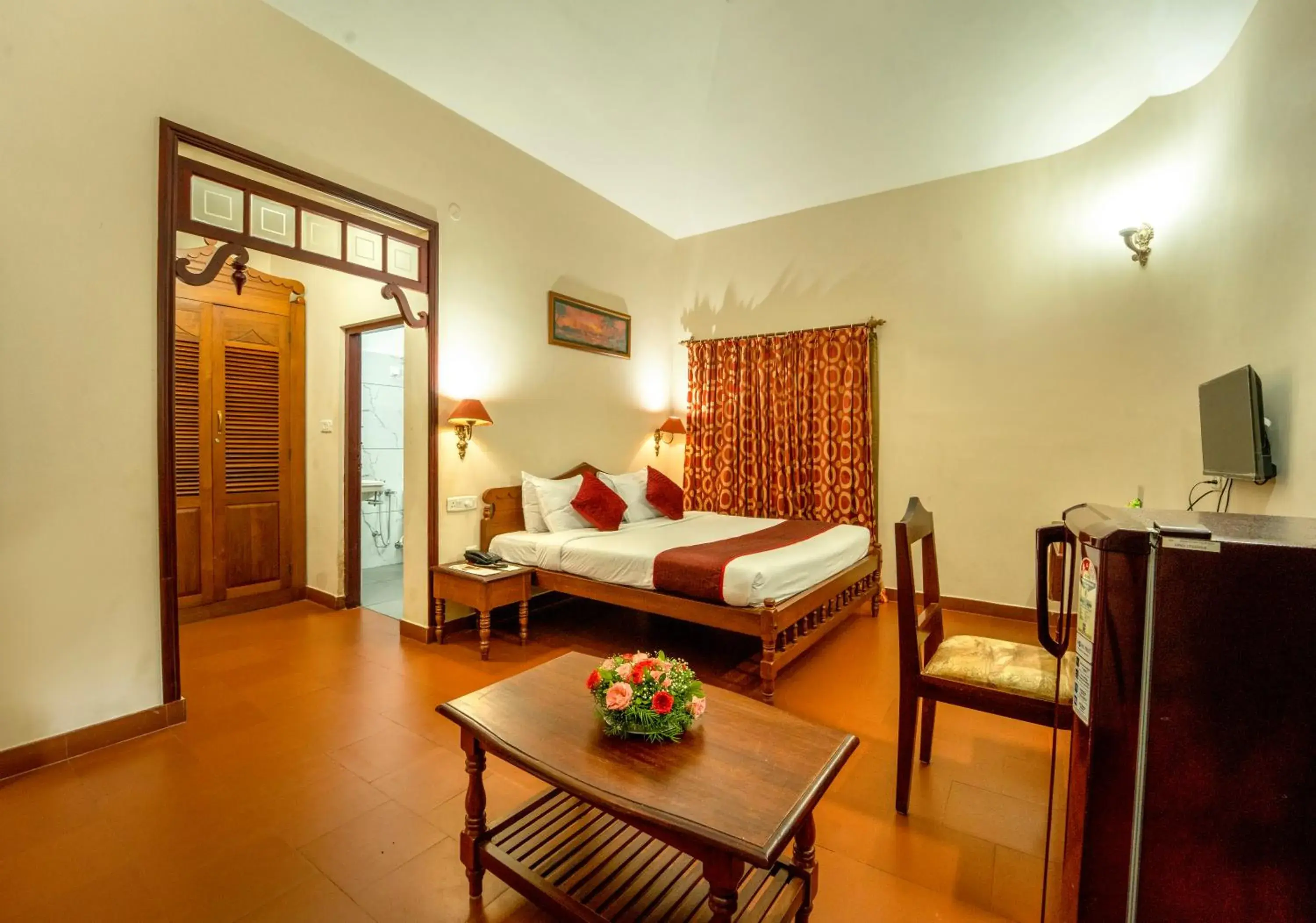 Bedroom, Bed in Pagoda Resorts Alleppey Bedroom, Bed in Pagoda Resorts Alleppey