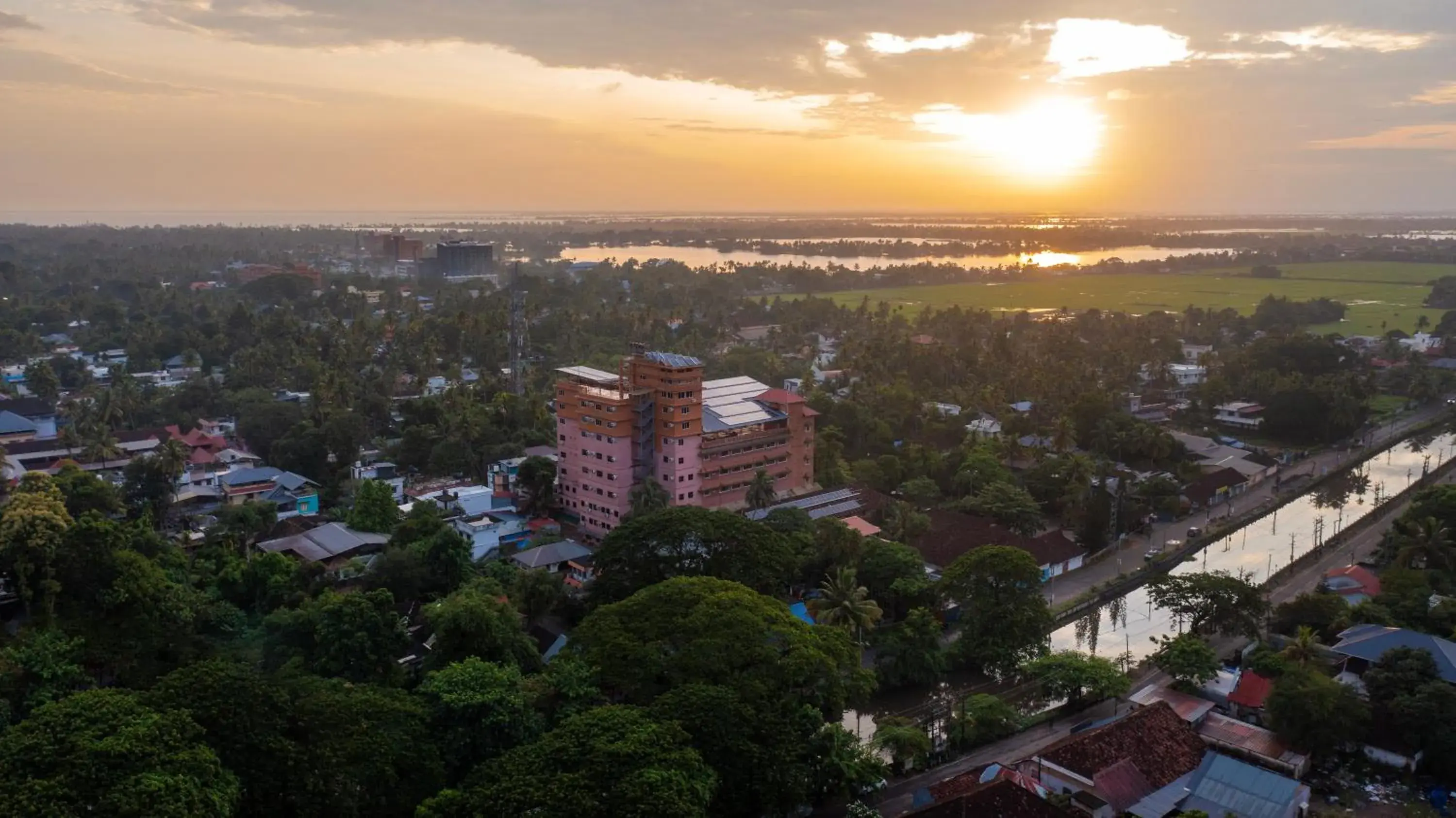 Property building in Pagoda Resorts Alleppey Property building in Pagoda Resorts Alleppey