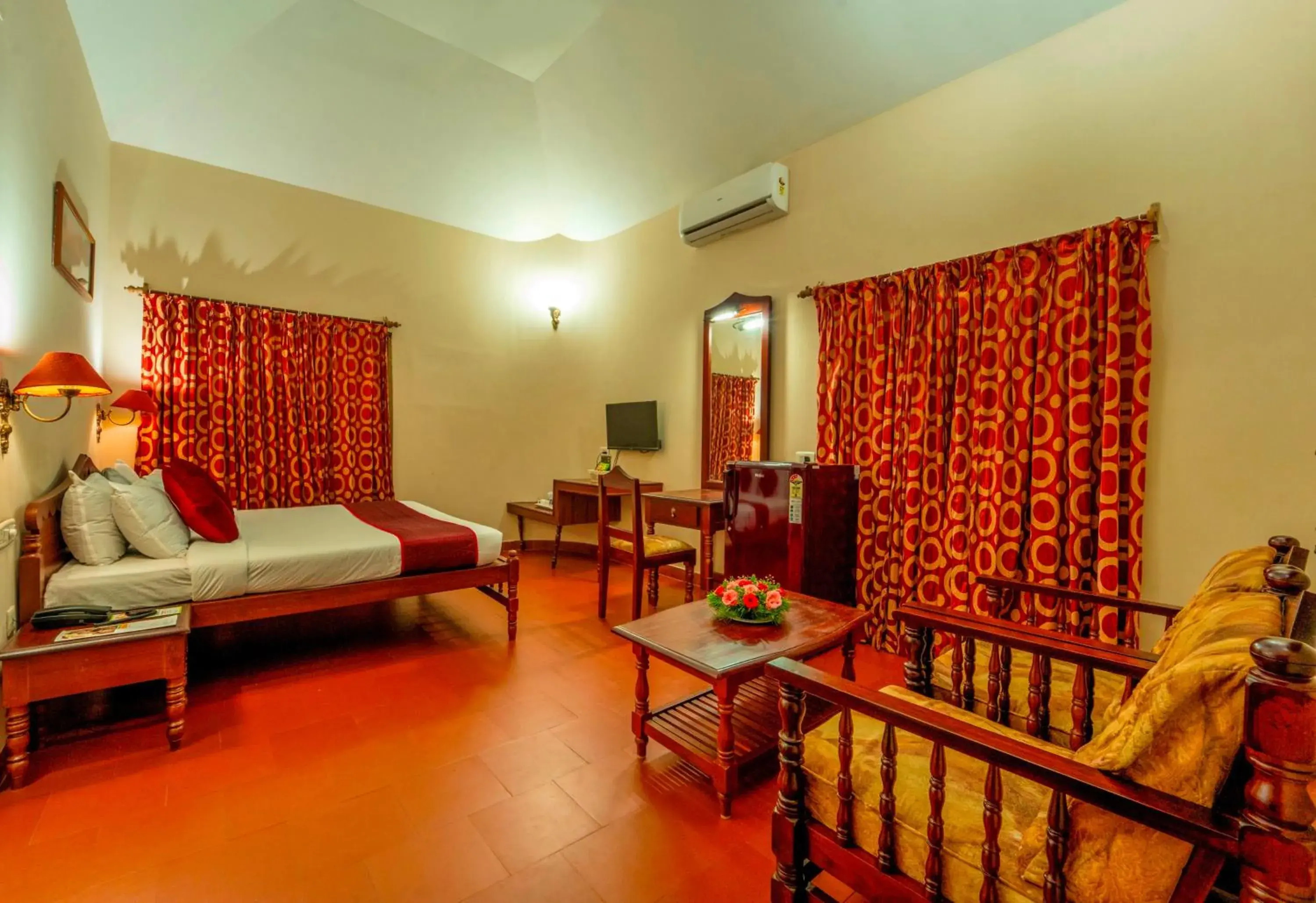 Bed in Pagoda Resorts Alleppey Bed in Pagoda Resorts Alleppey