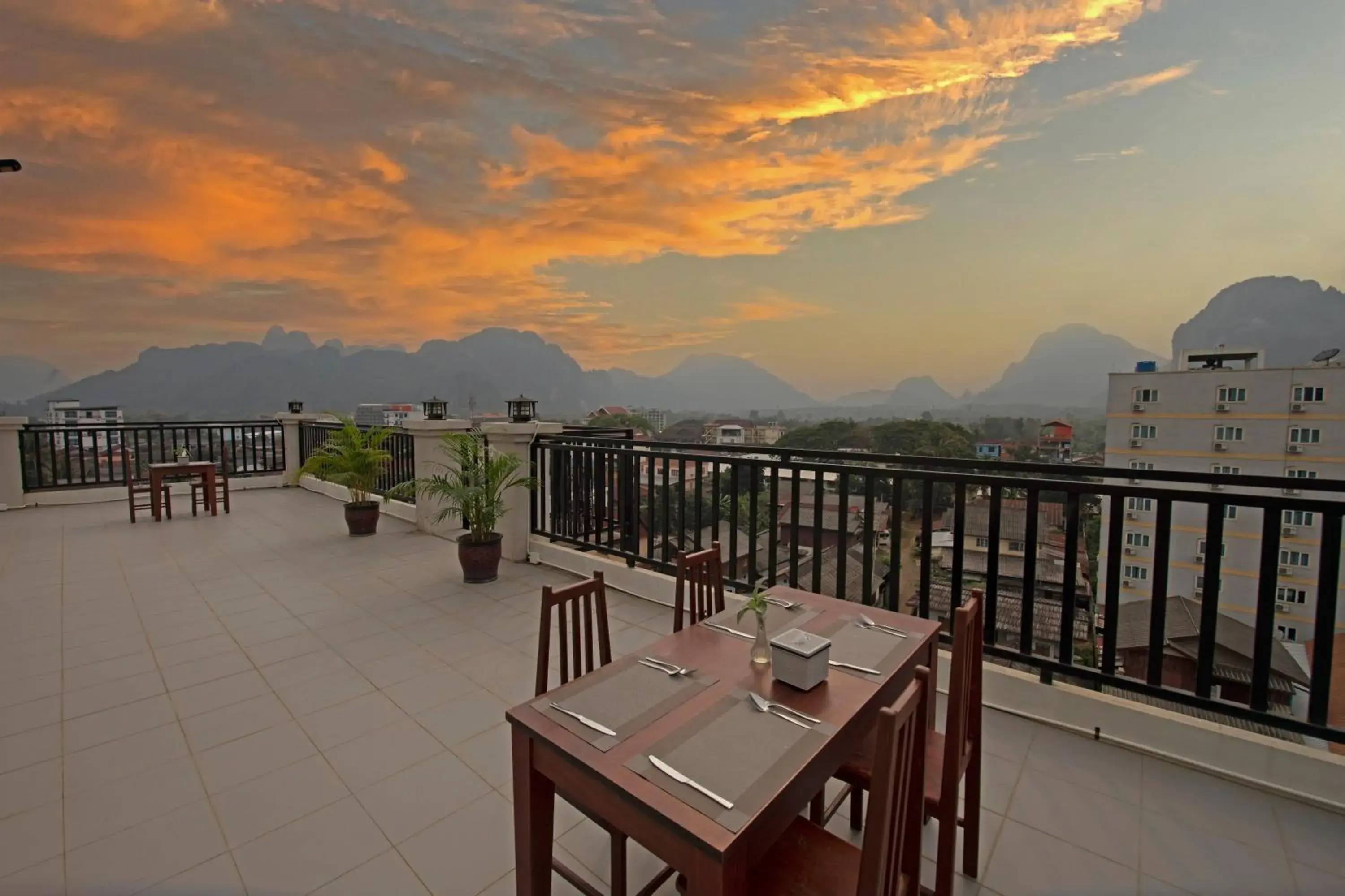 Mountain view in Sisombat Plaza Hotel Mountain view in Sisombat Plaza Hotel