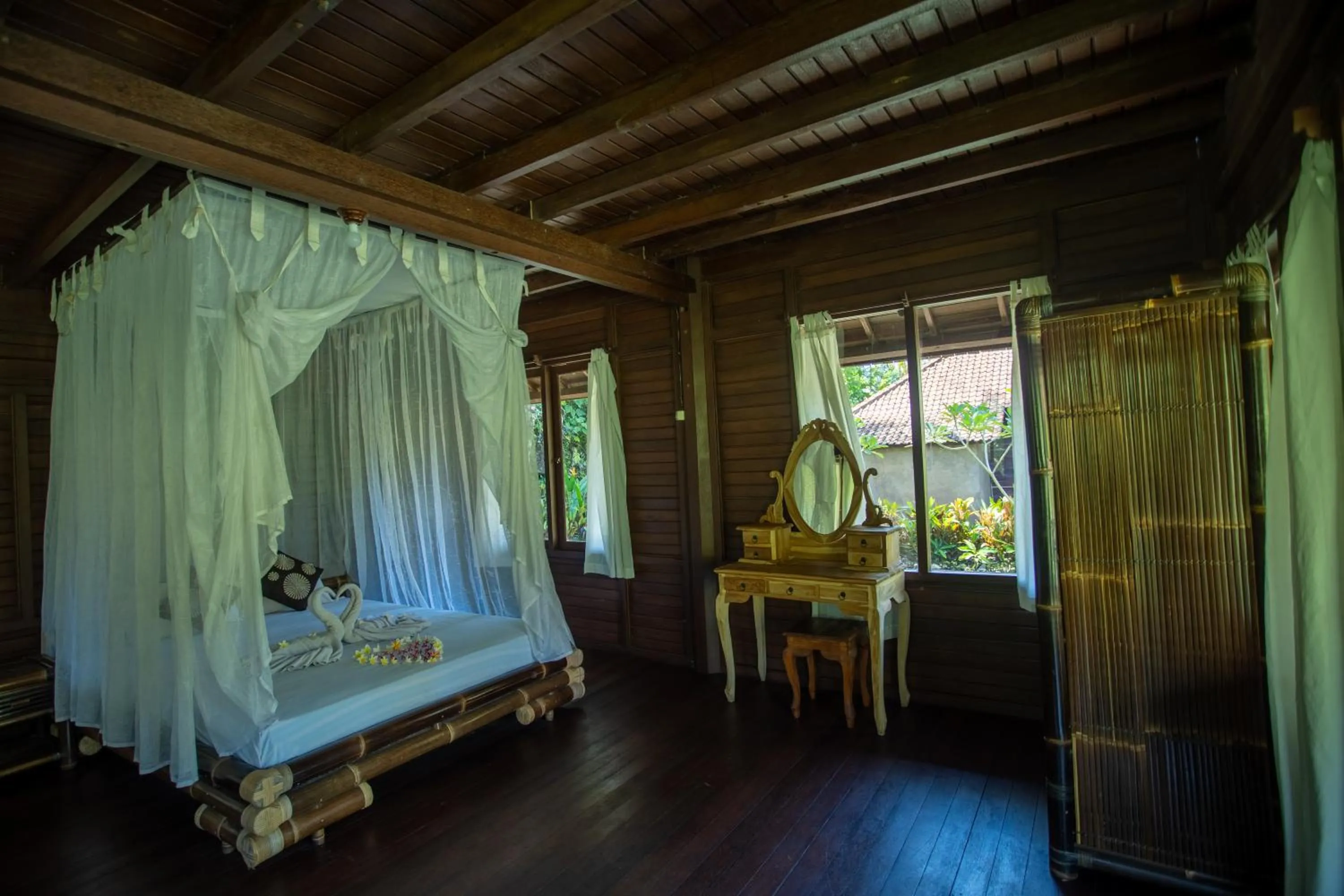 Bed in Villa Uma Ayu Sidemen
