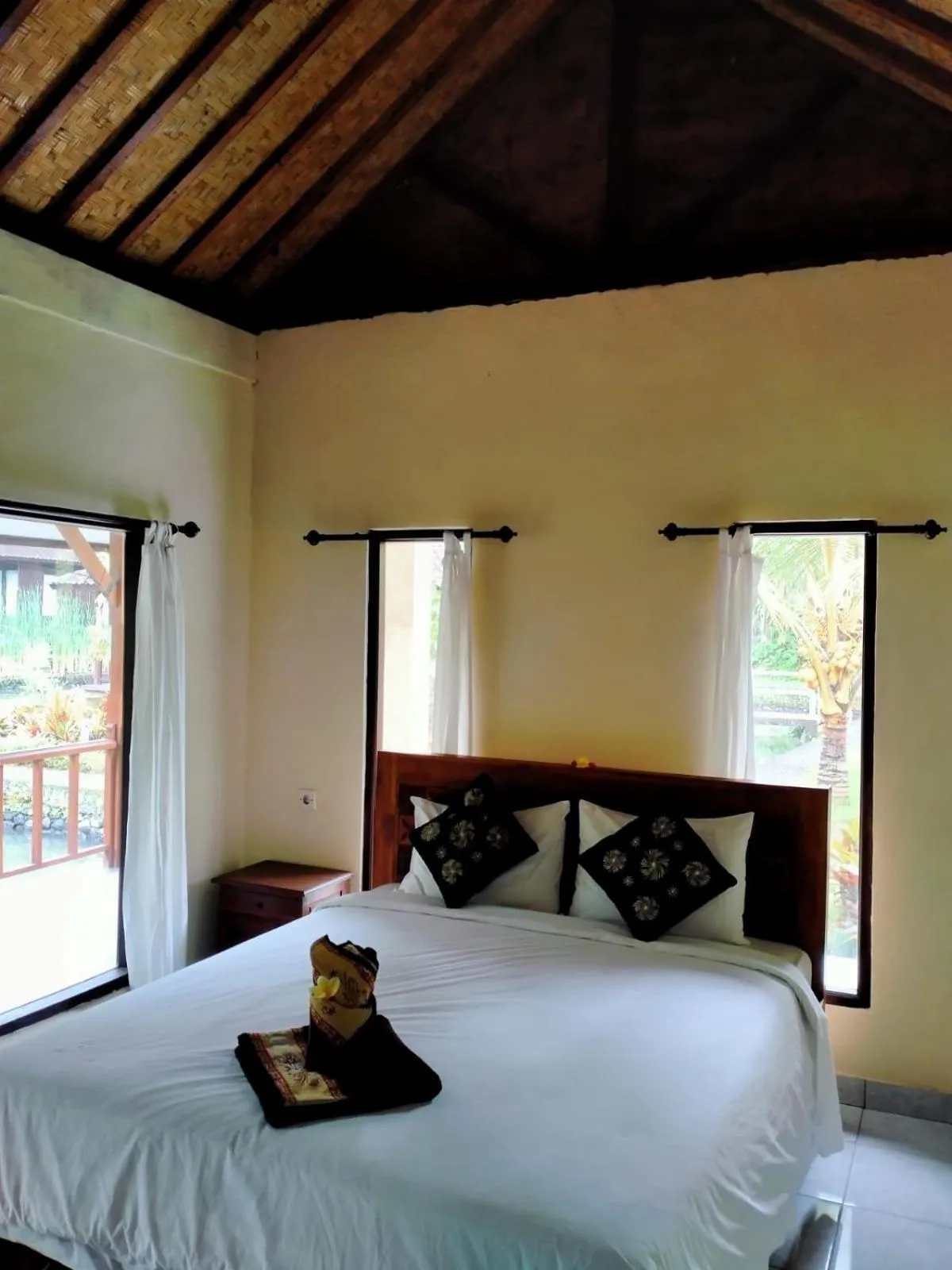 Bed in Villa Uma Ayu Sidemen