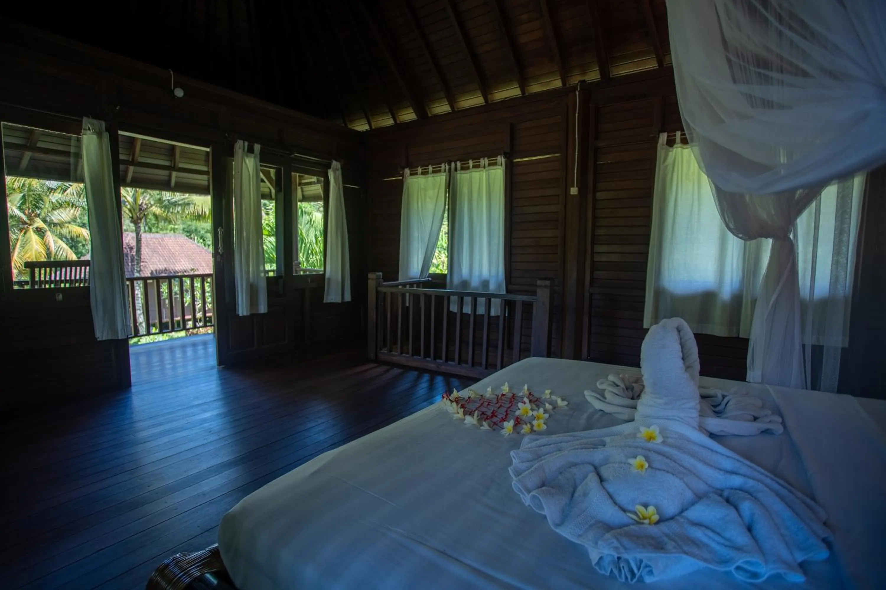 Bed in Villa Uma Ayu Sidemen
