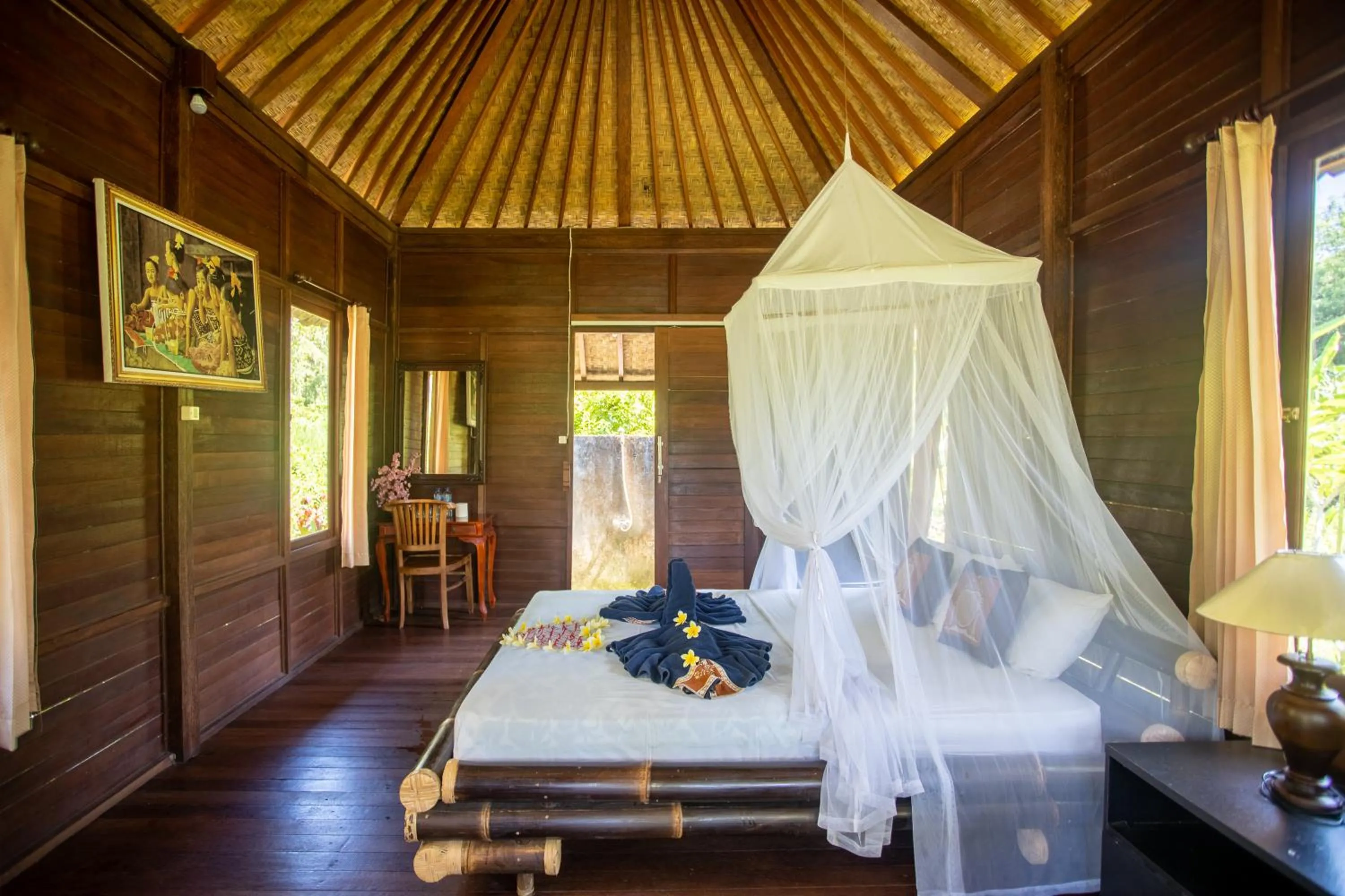Bed in Villa Uma Ayu Sidemen