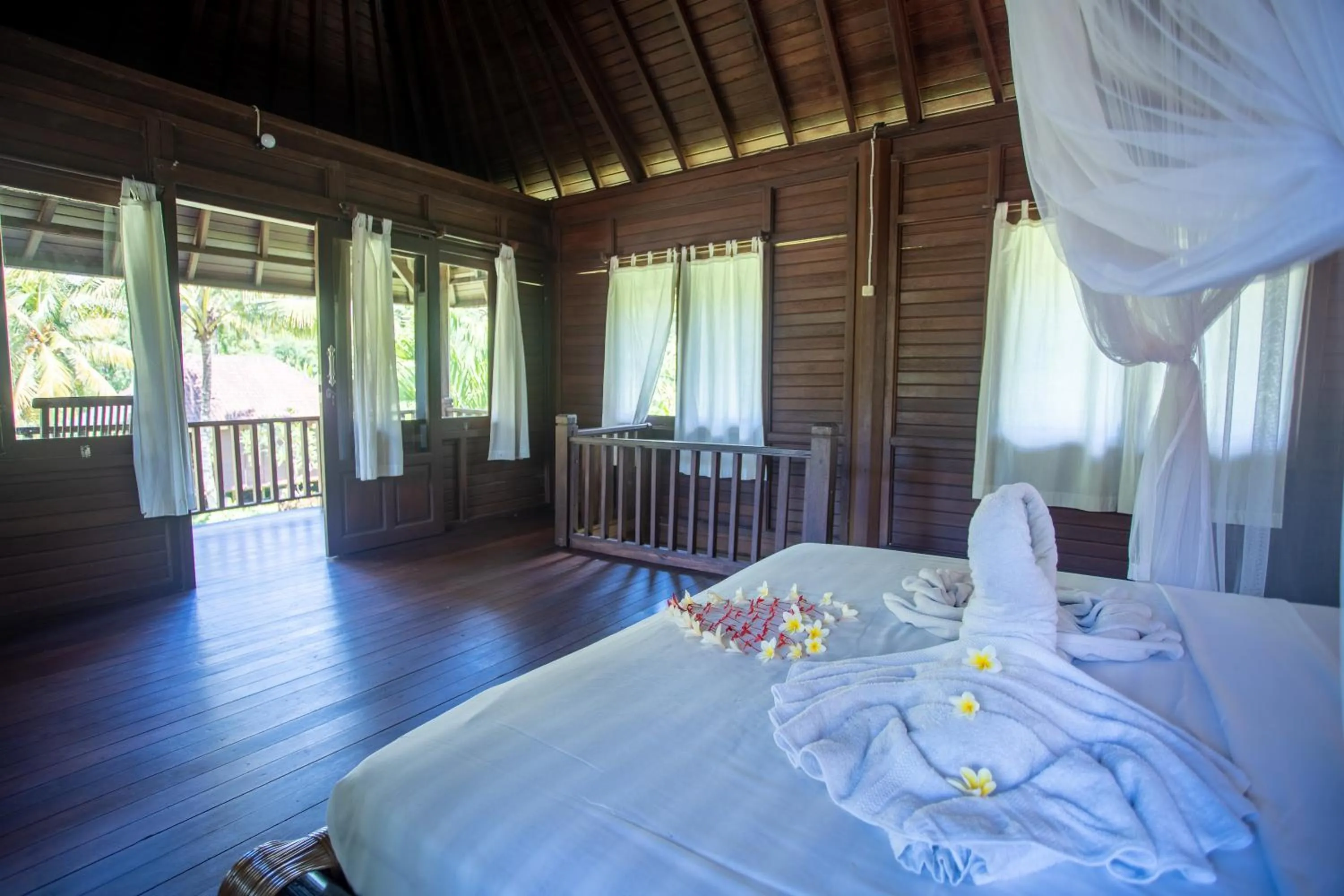 Bed in Villa Uma Ayu Sidemen