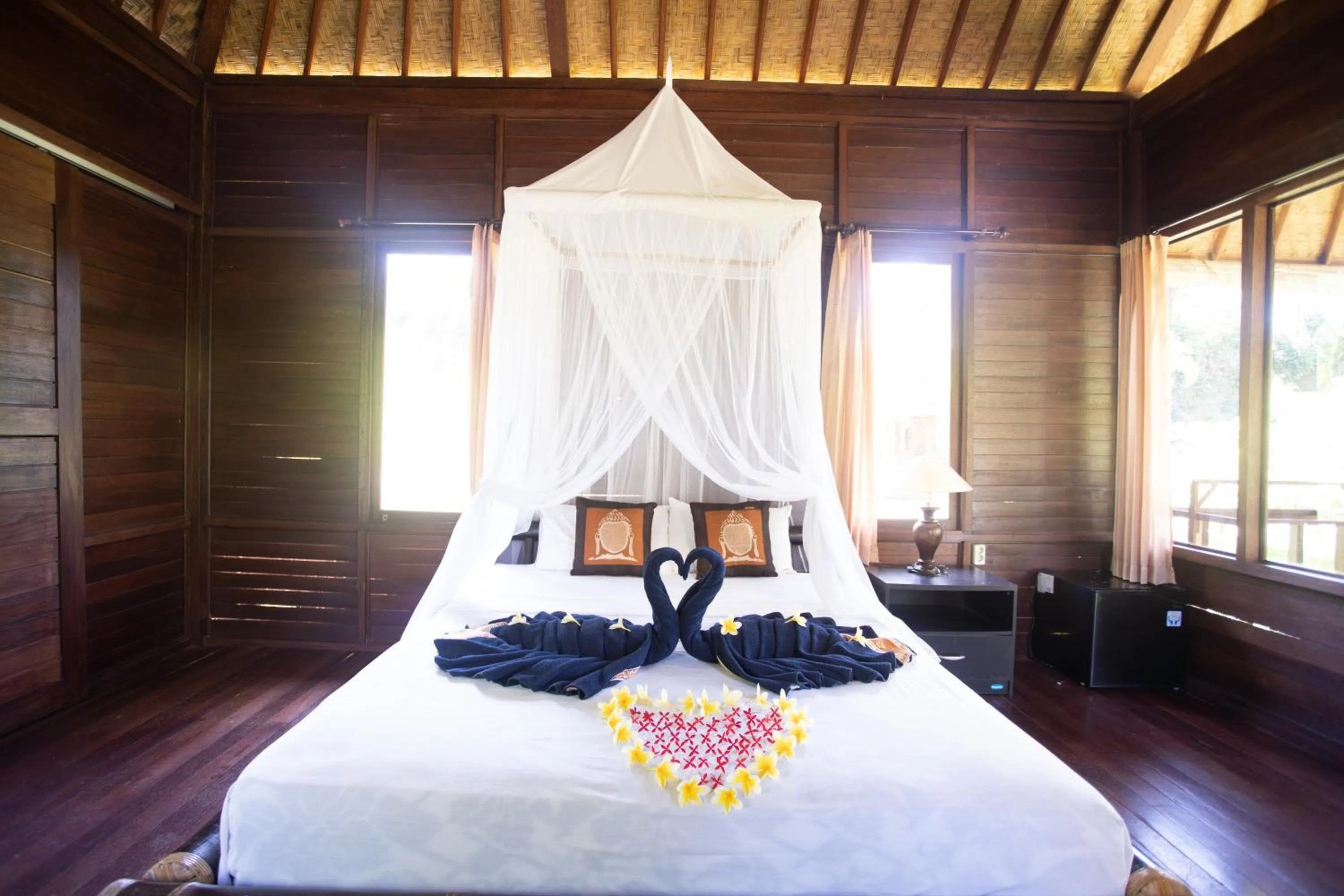 Bed in Villa Uma Ayu Sidemen