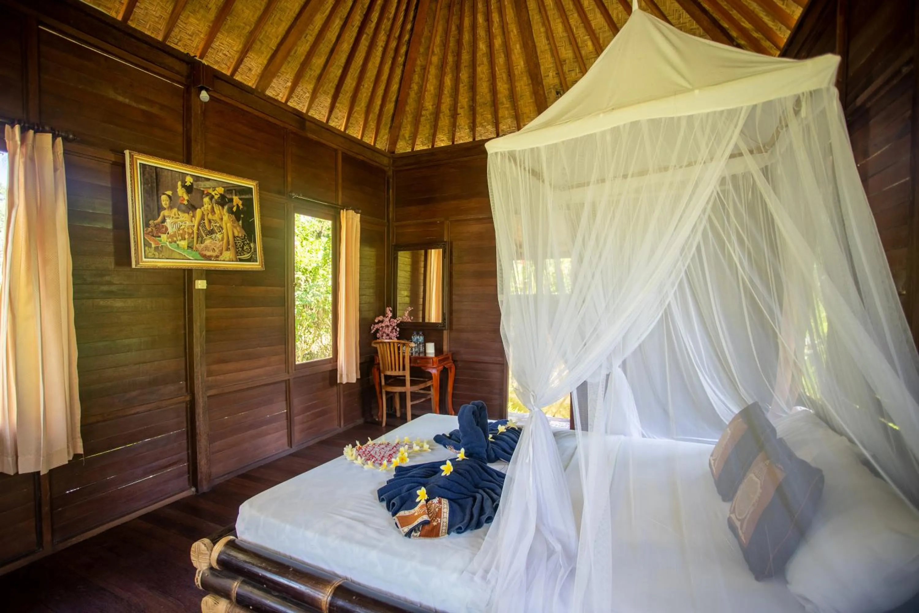 Bed in Villa Uma Ayu Sidemen