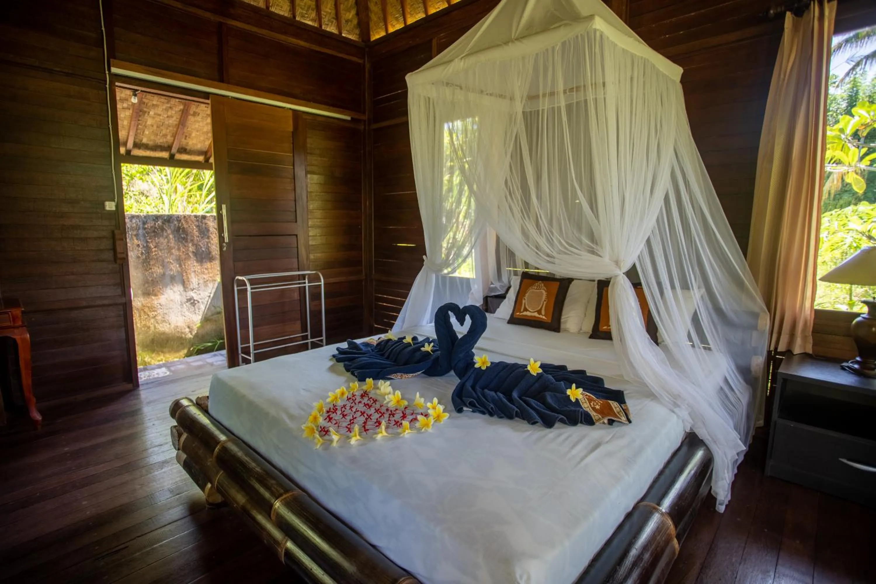 Bed in Villa Uma Ayu Sidemen