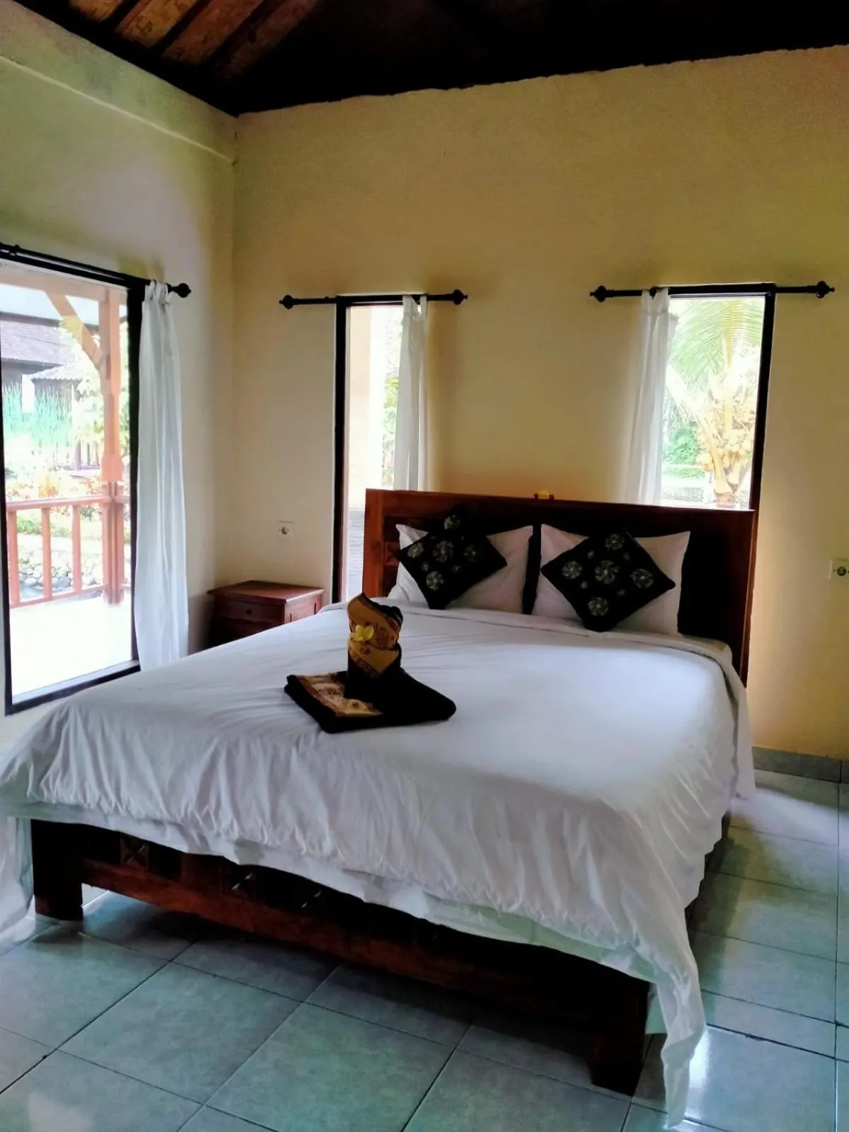 Bed in Villa Uma Ayu Sidemen