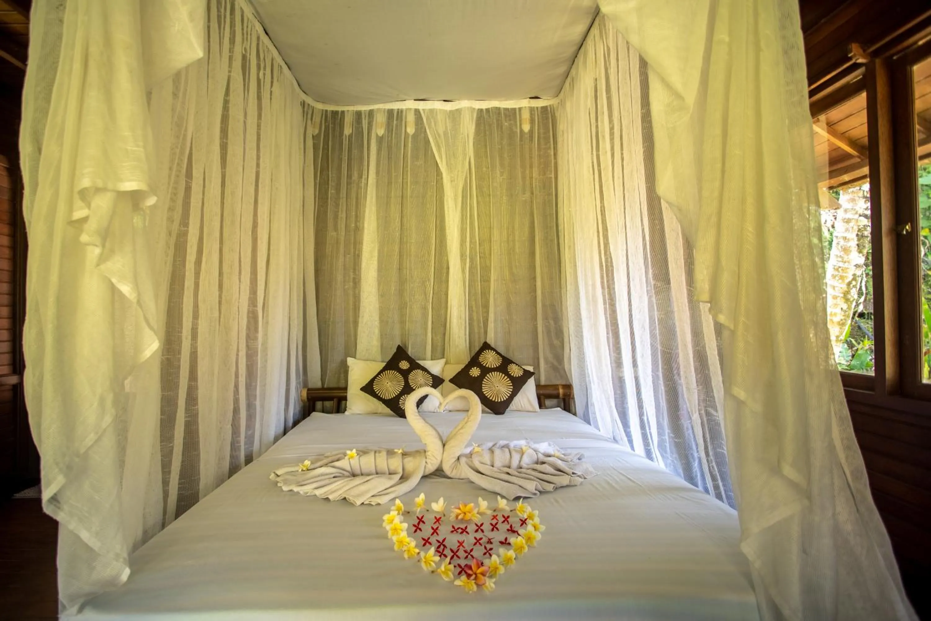 Bed in Villa Uma Ayu Sidemen