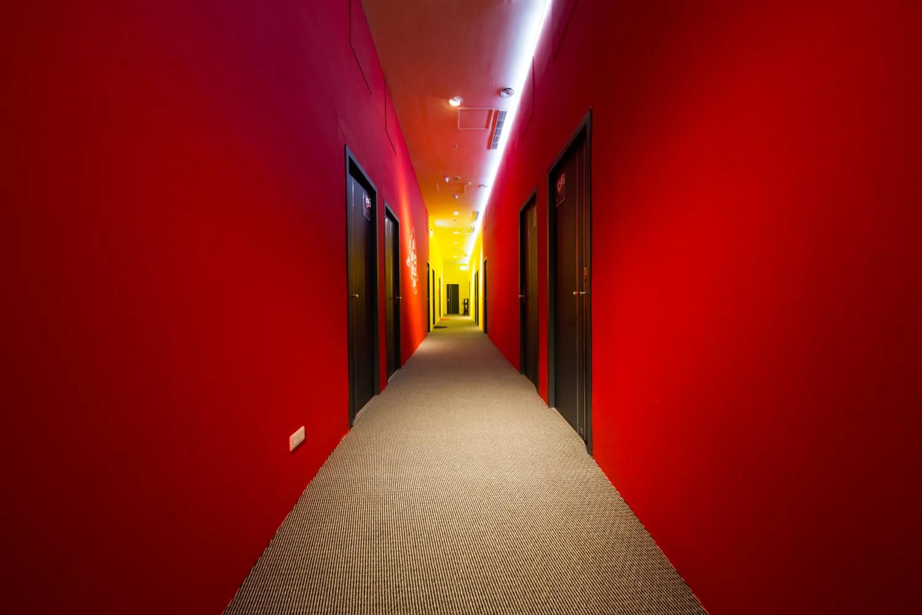 Decorative detail in SleepBox Hostel