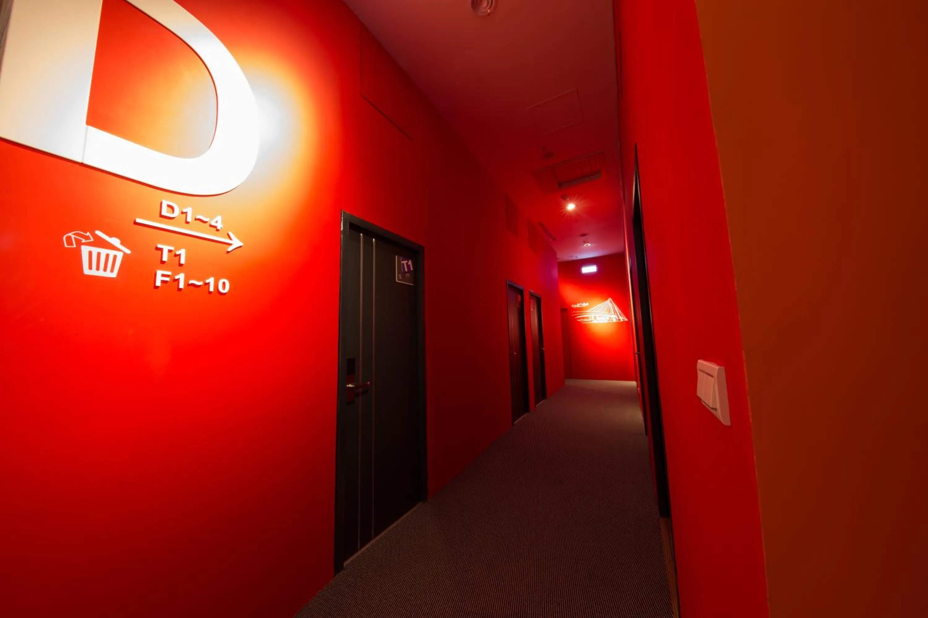 Decorative detail in SleepBox Hostel