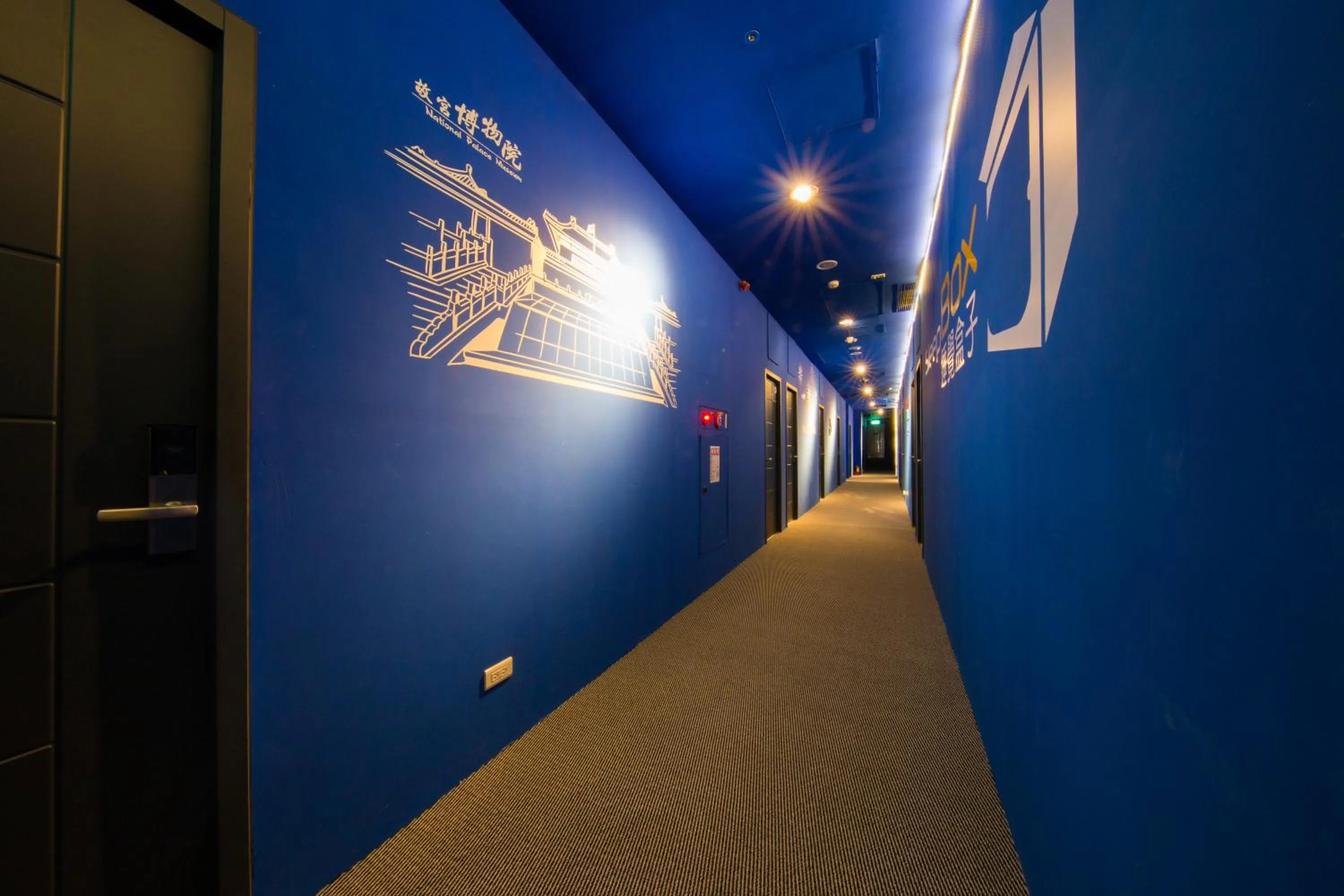 Decorative detail in SleepBox Hostel