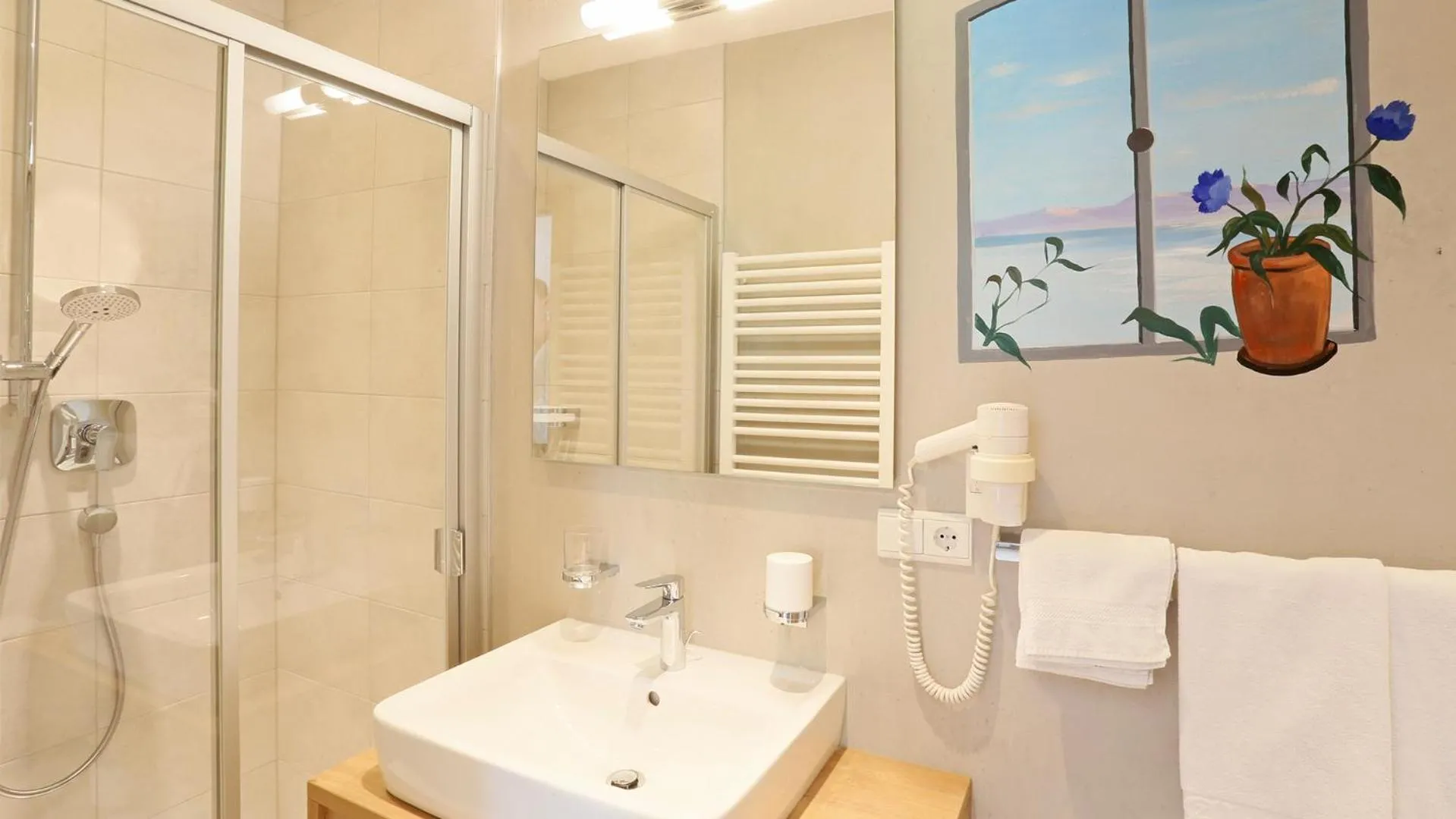 Bathroom in Pension Alpenhof B&B