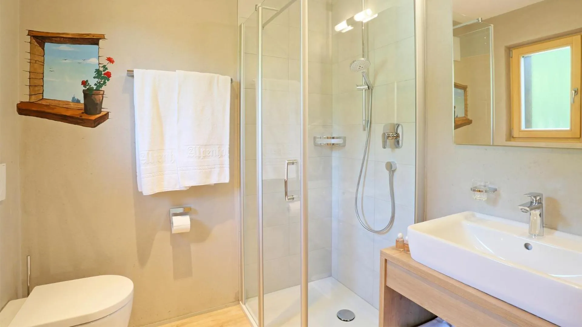 Bathroom in Pension Alpenhof B&B