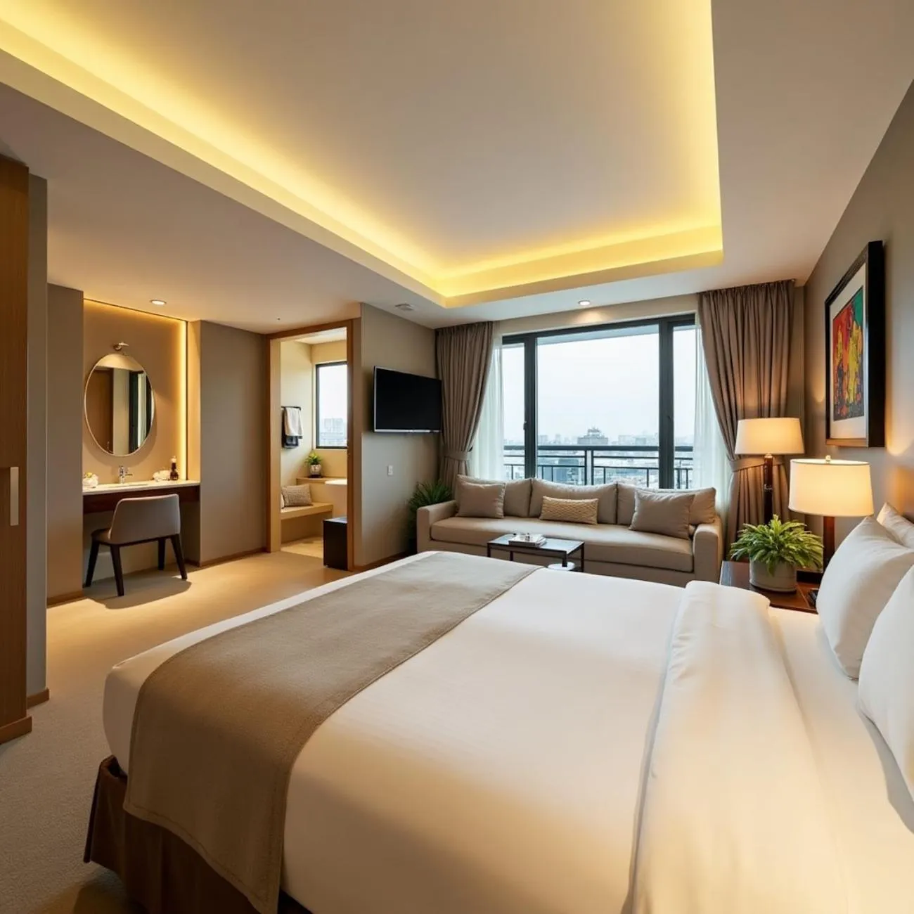 Bedroom, Bed in Hotel Urban Royale - IGI Airport Delhi