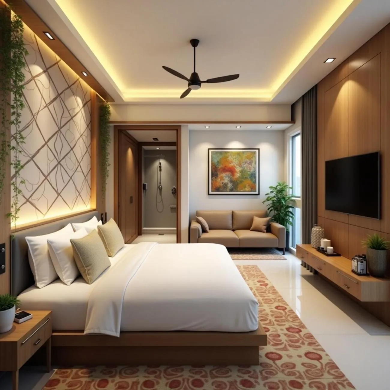 Photo of the whole room, Bed in Hotel Urban Royale - IGI Airport Delhi