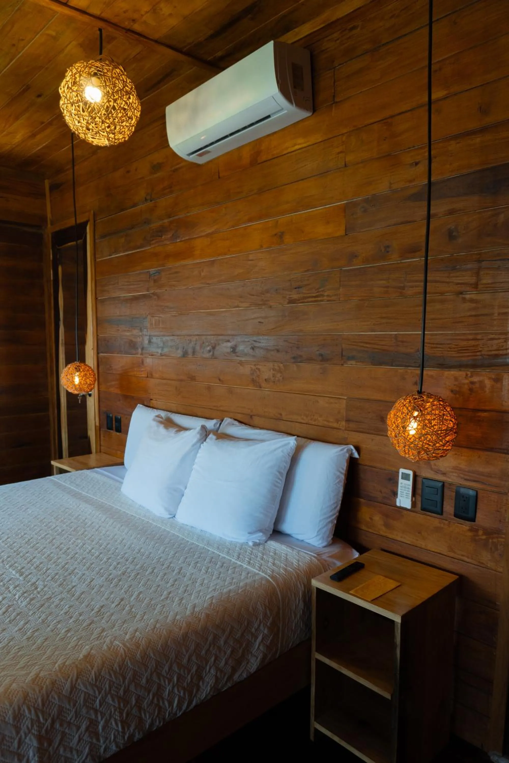 Bed in Hotel Solana Bacalar Lakefront