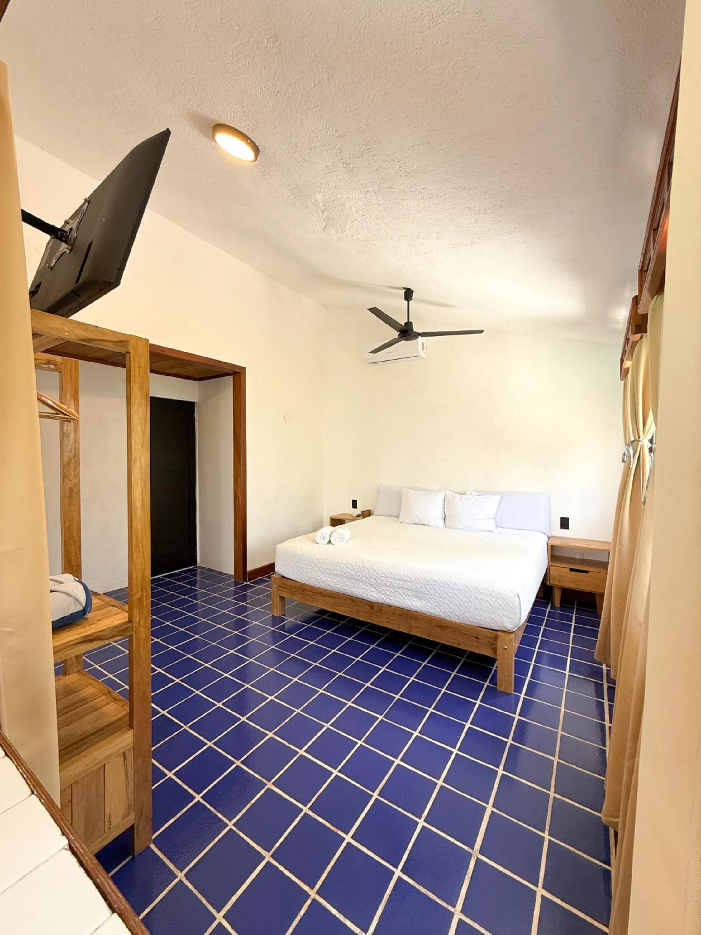 Bed in Hotel Solana Bacalar Lakefront