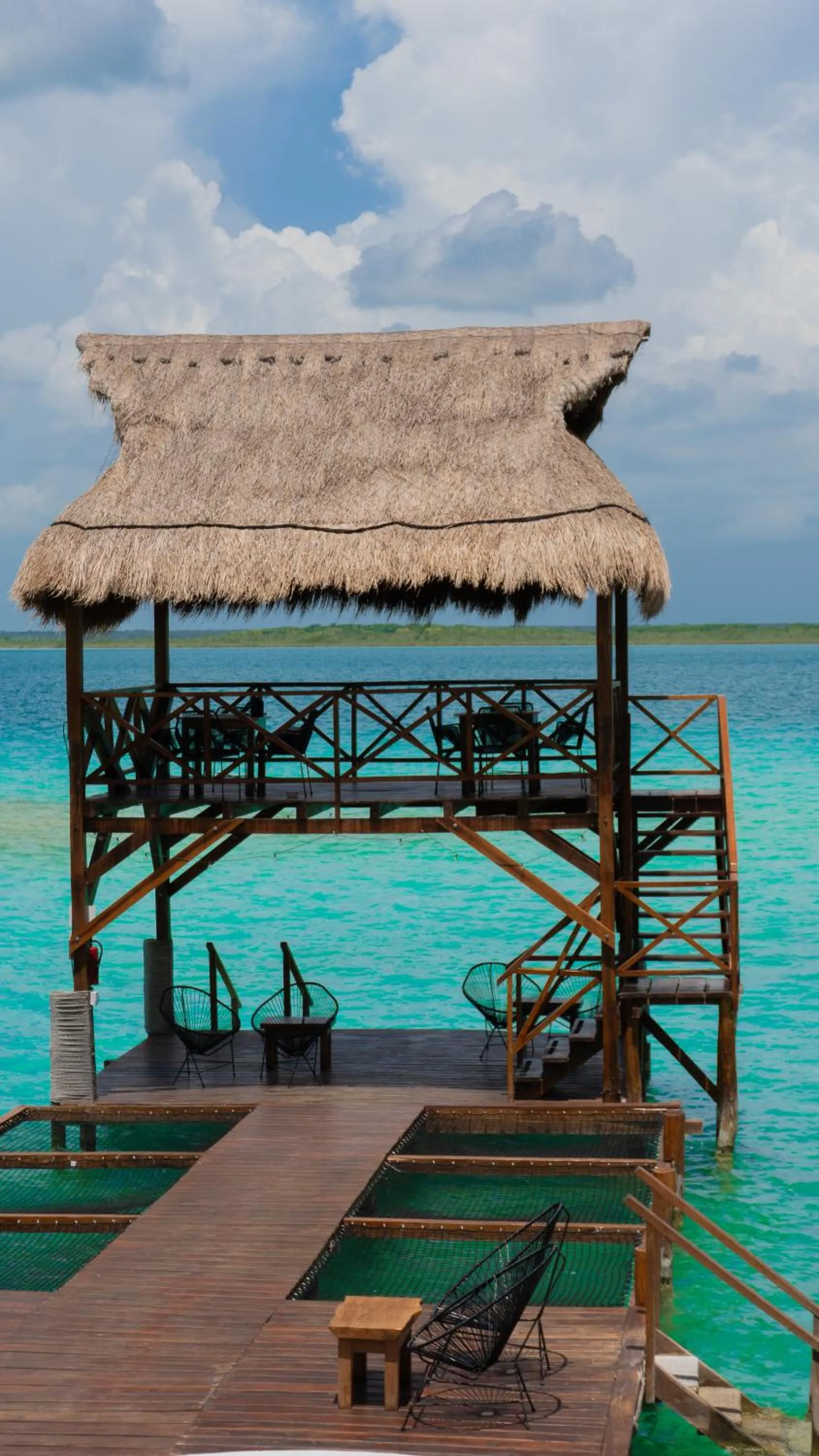 Lake view in Hotel Solana Bacalar Lakefront