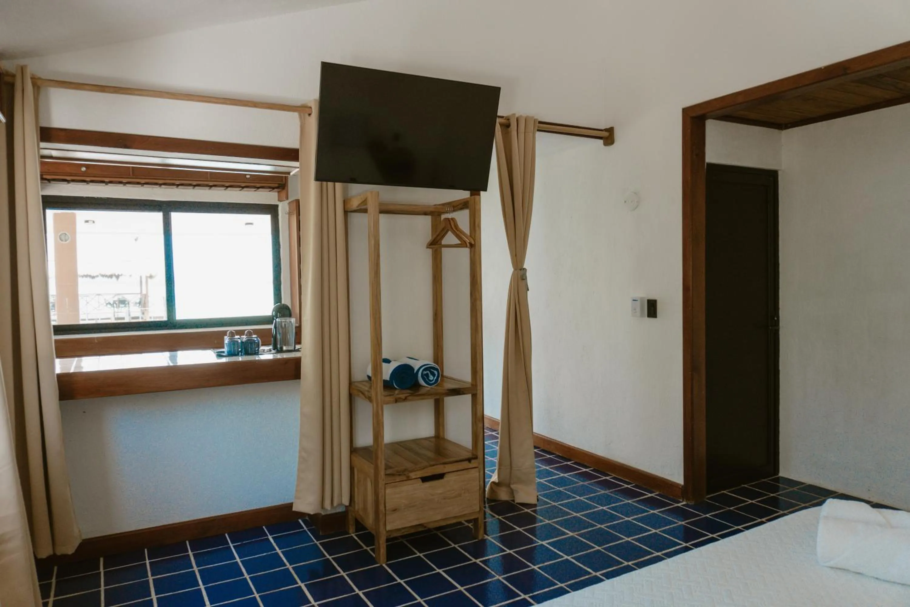 Bed in Hotel Solana Bacalar Lakefront