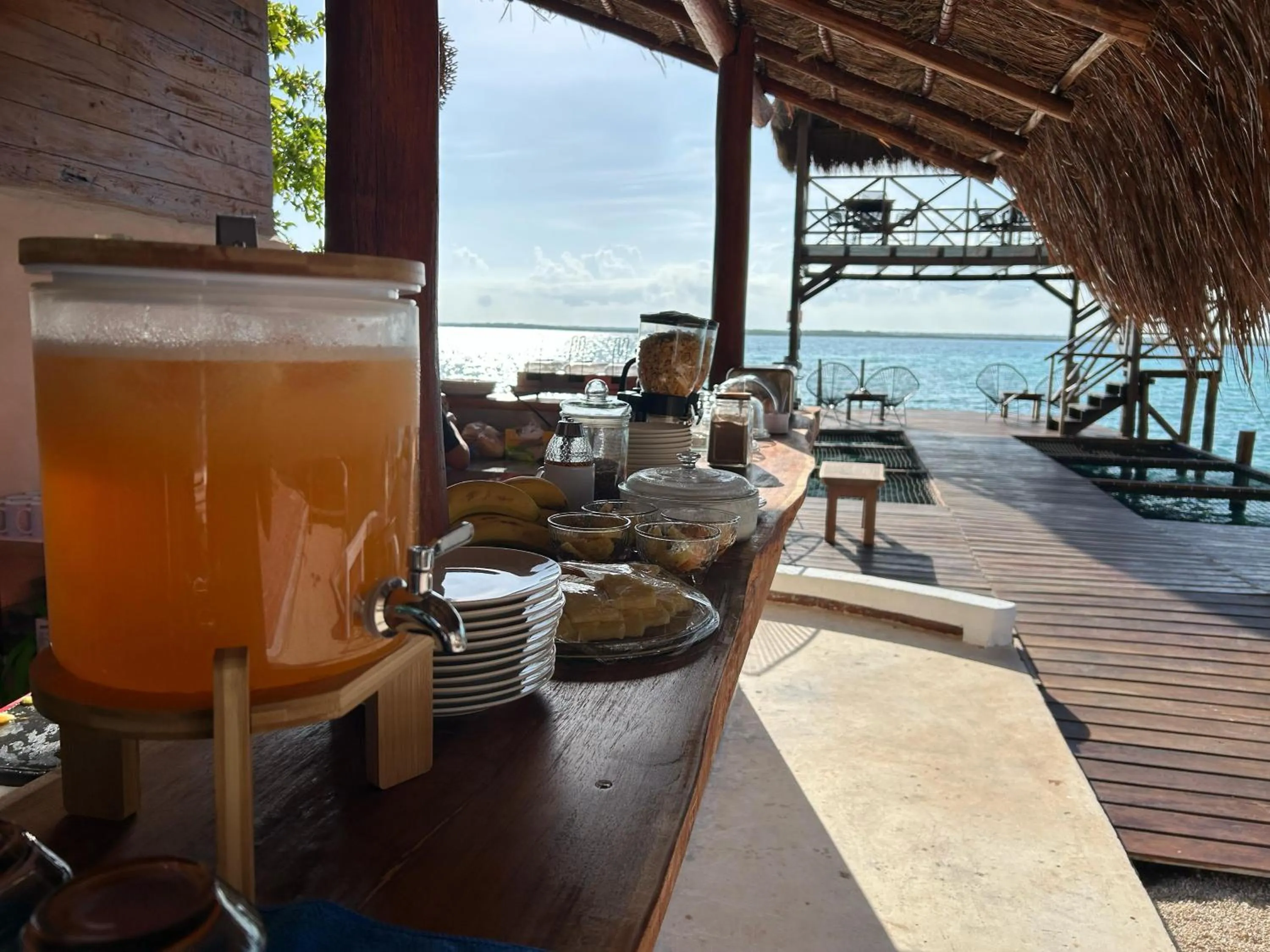 Breakfast in Hotel Solana Bacalar Lakefront