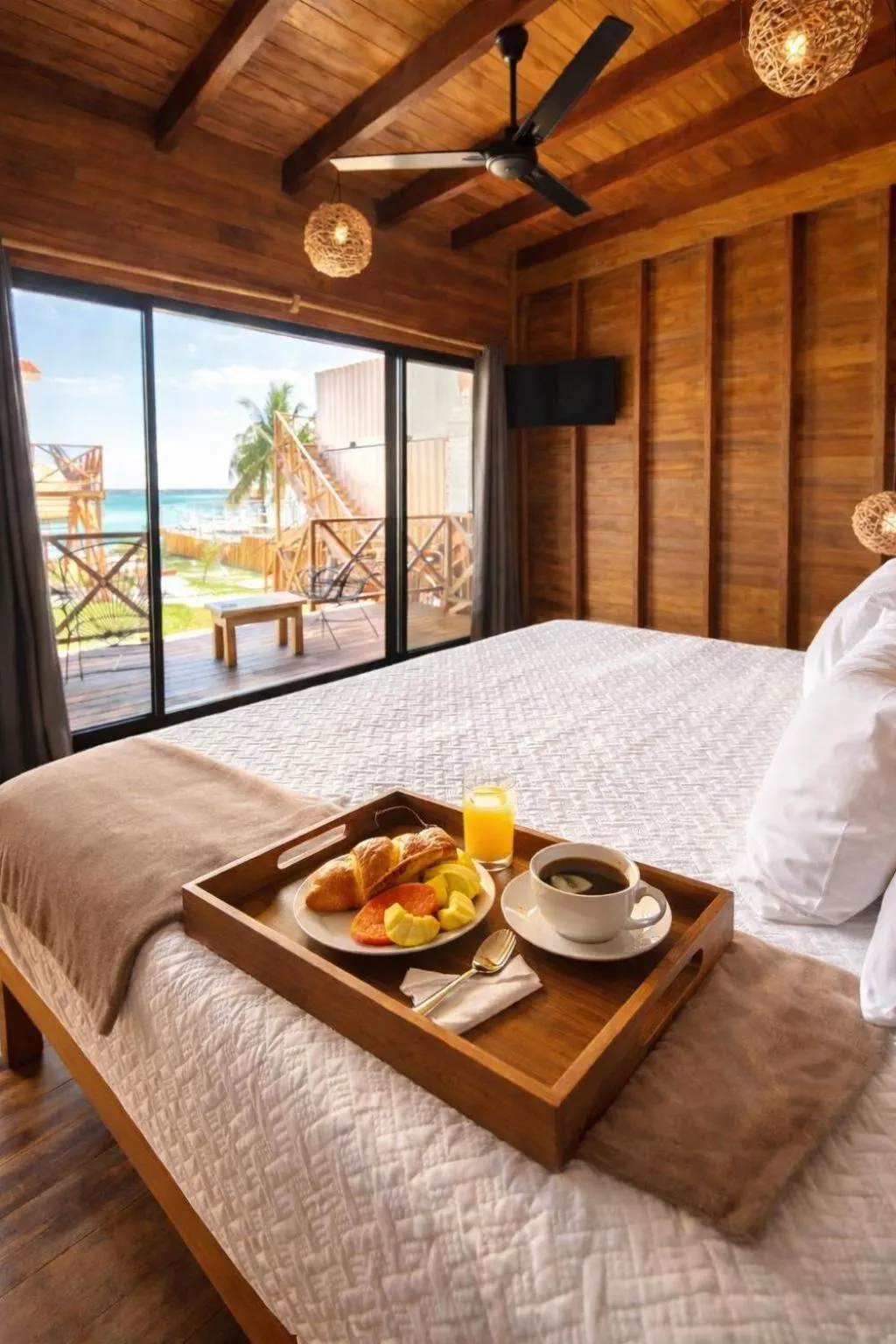 Photo of the whole room, Bed in Hotel Solana Bacalar Lakefront